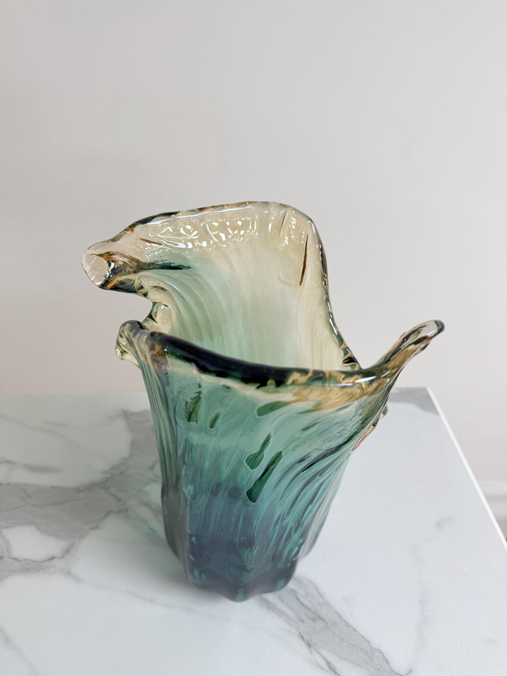 Murano Glass Vase | Certified Murano Glass | Made in Italy | Decorative Vase | Collection Pasta di Vetro Verde
