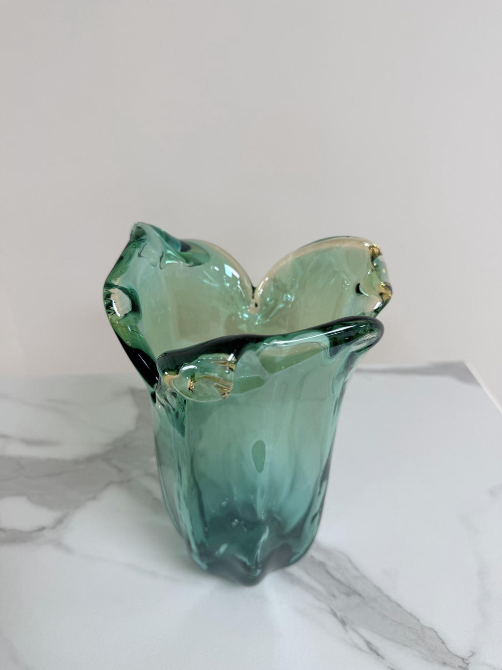 Murano Glass Vase | Certified Murano Glass | Made in Italy | Decorative Vase | Collection Pasta di Vetro Verde