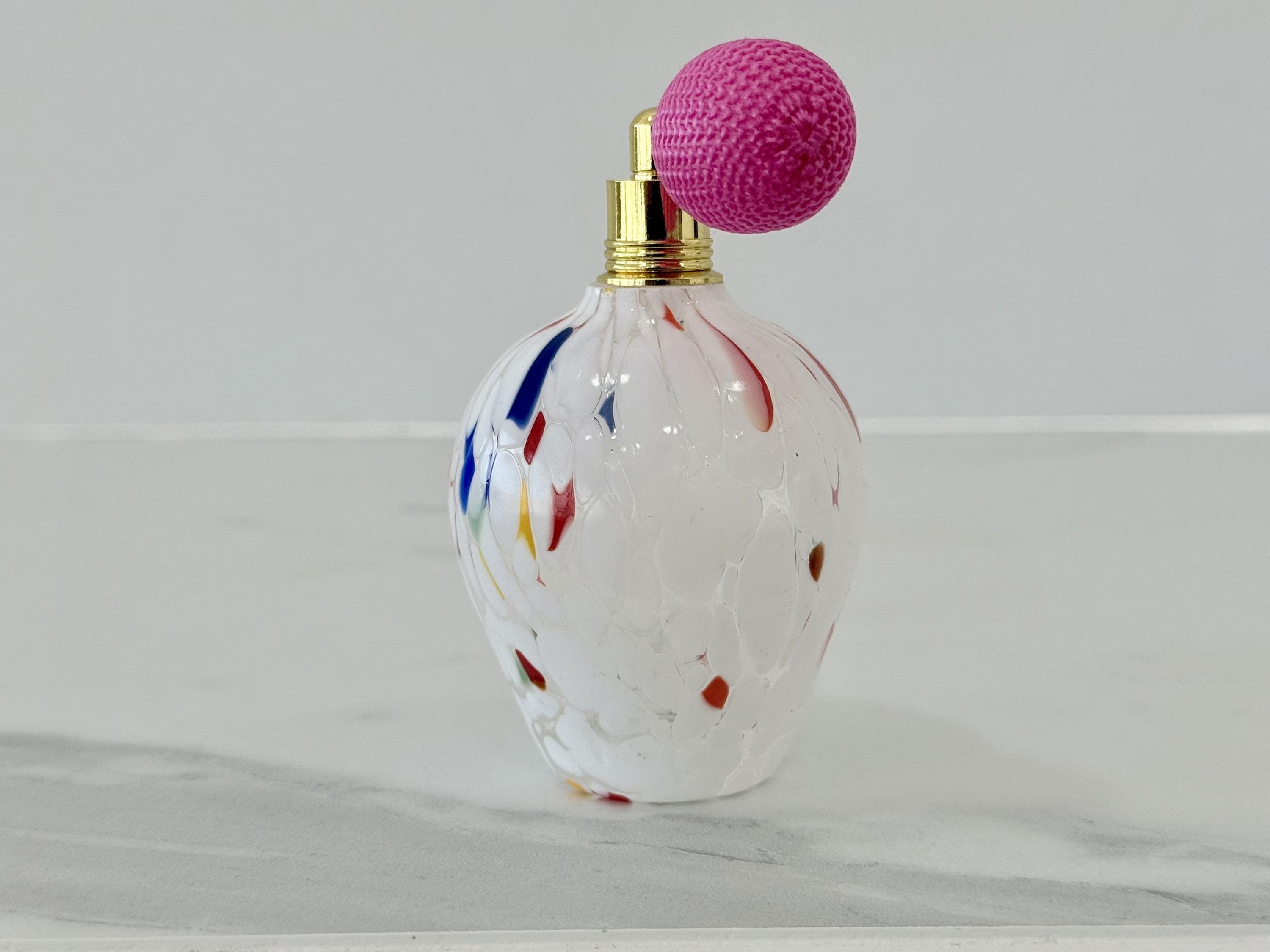 Murano Perfume Bottle | Certified Murano Glass | Made in Italy | Spray Atomizer | Collection Botticella