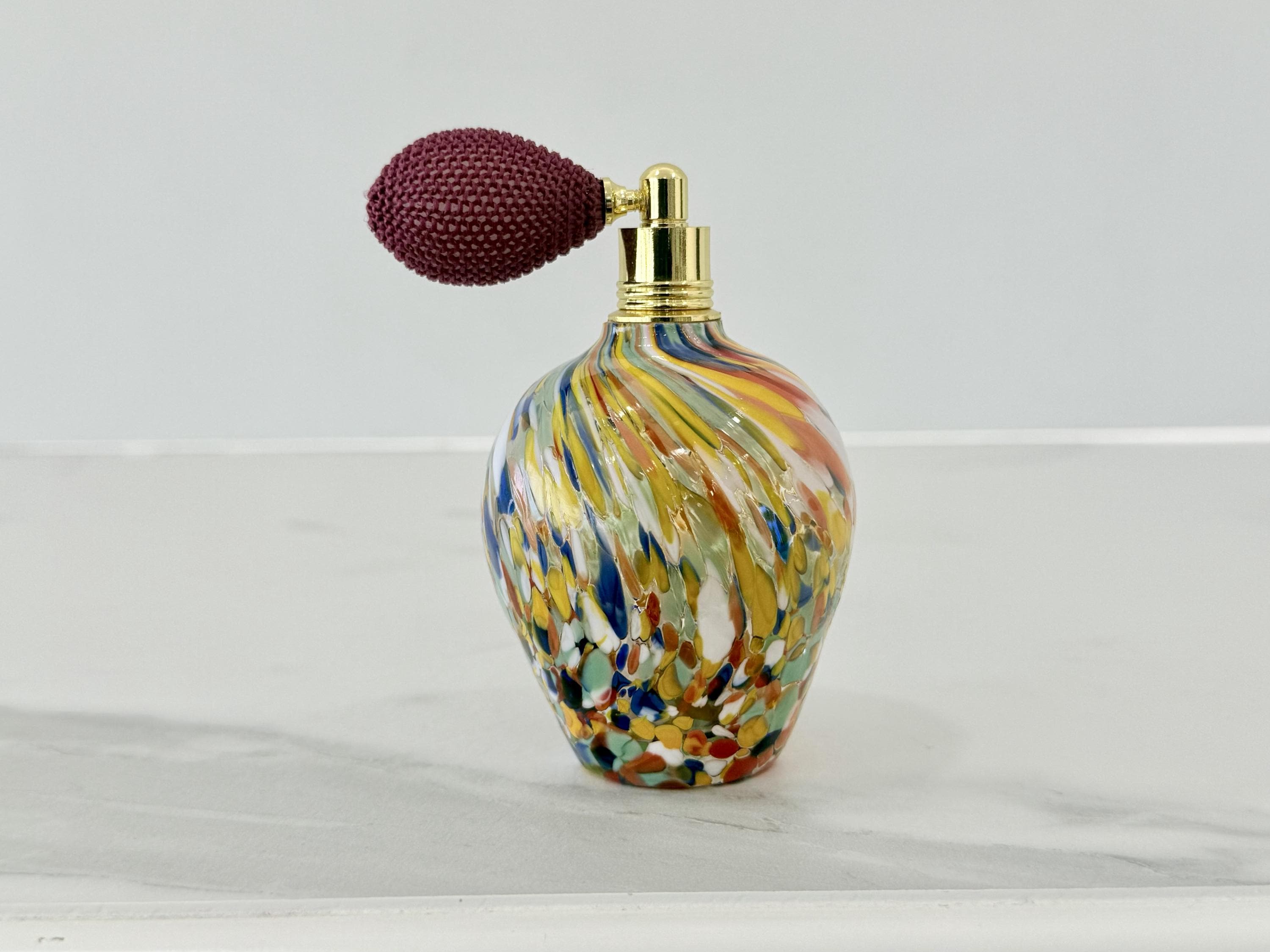 Murano Perfume Bottle | Certified Murano Glass | Made in Italy | Spray Atomizer | Collection Botticella