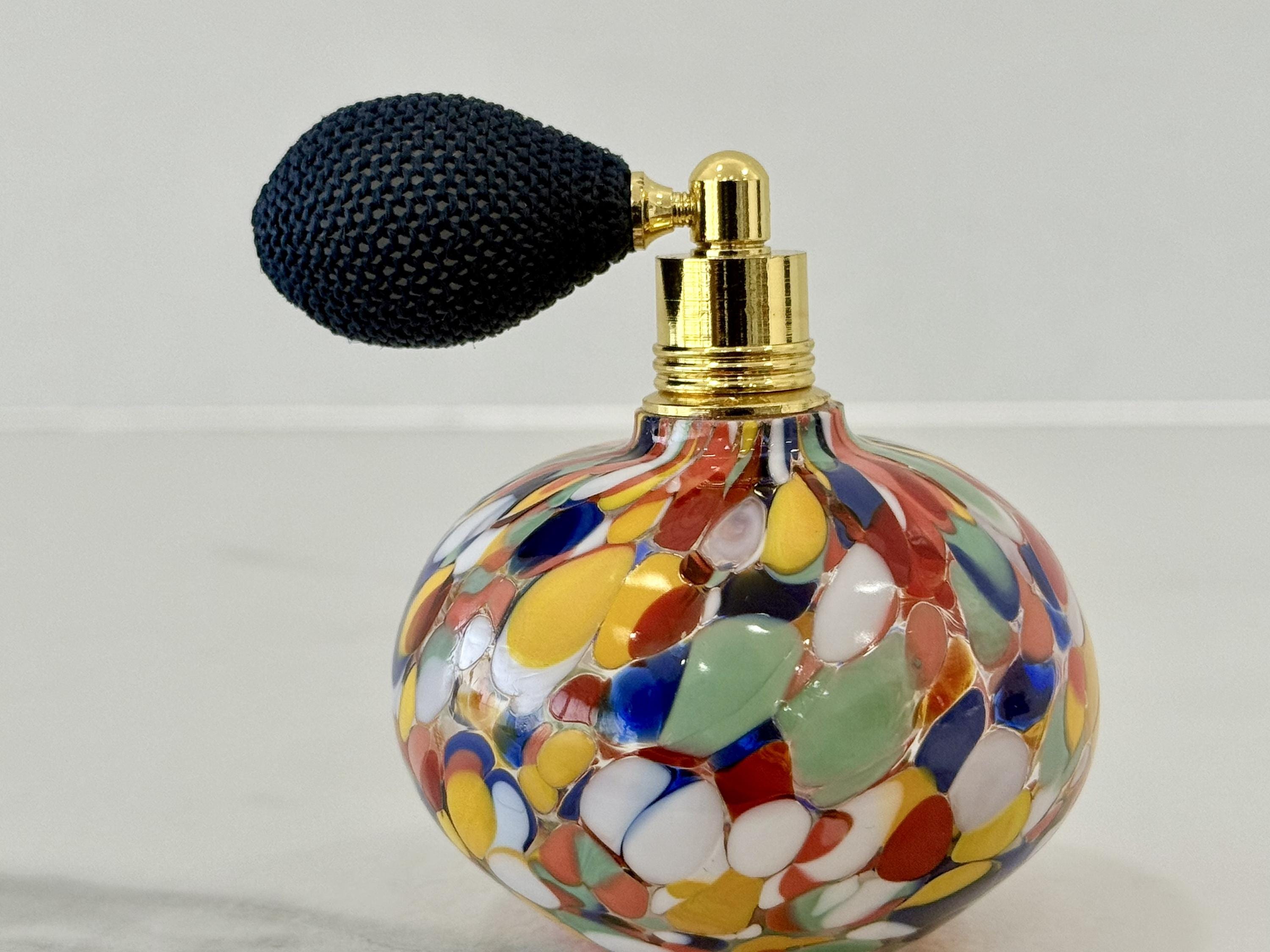 Murano Perfume Bottle | Certified Murano Glass | Made in Italy | Spray Atomizer | Collection Cipollina