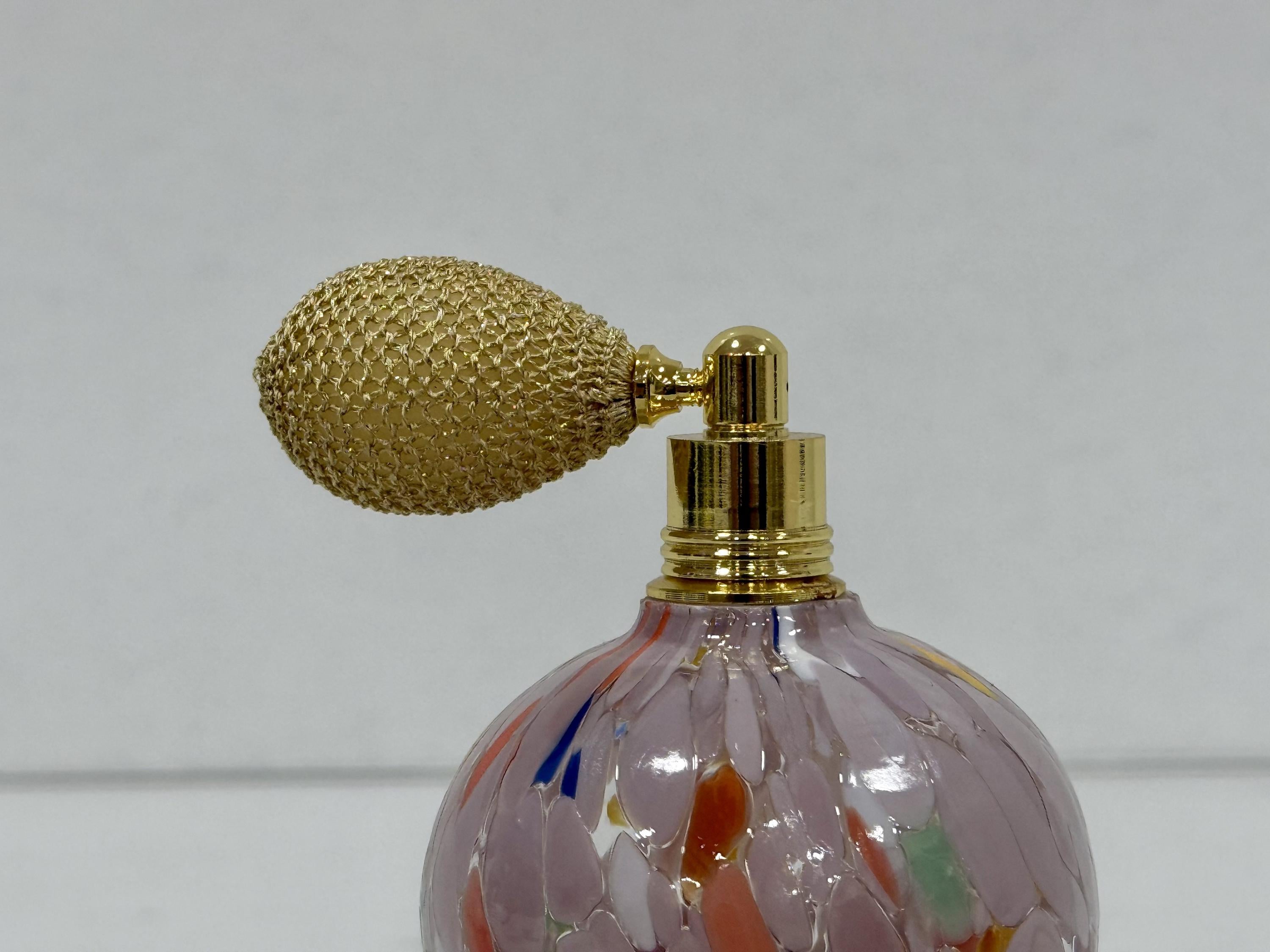 Murano Perfume Bottle | Certified Murano Glass | Made in Italy | Spray Atomizer | Collection Panciuta
