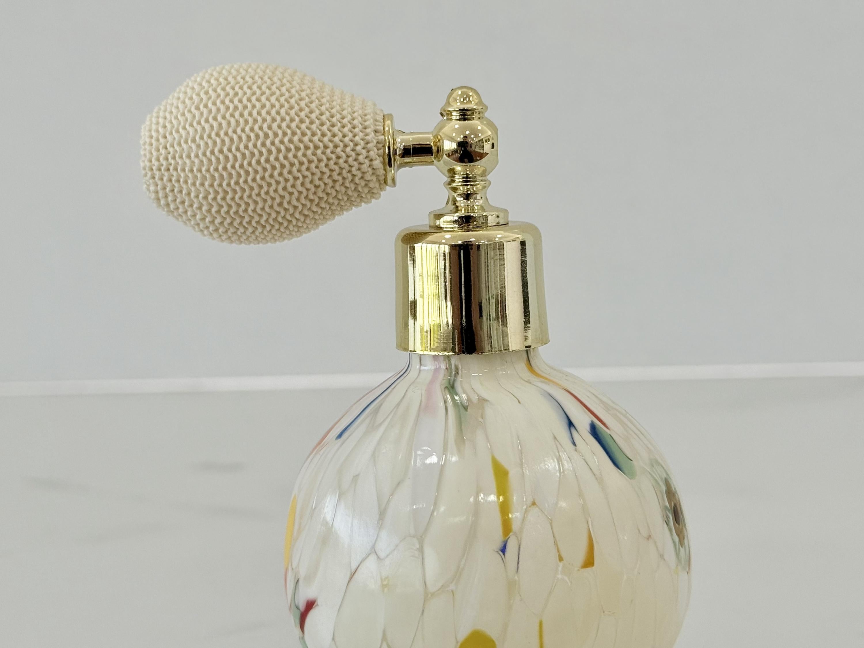 Murano Perfume Bottle | Certified Murano Glass | Made in Italy | Spray Atomizer | Collection Sfera