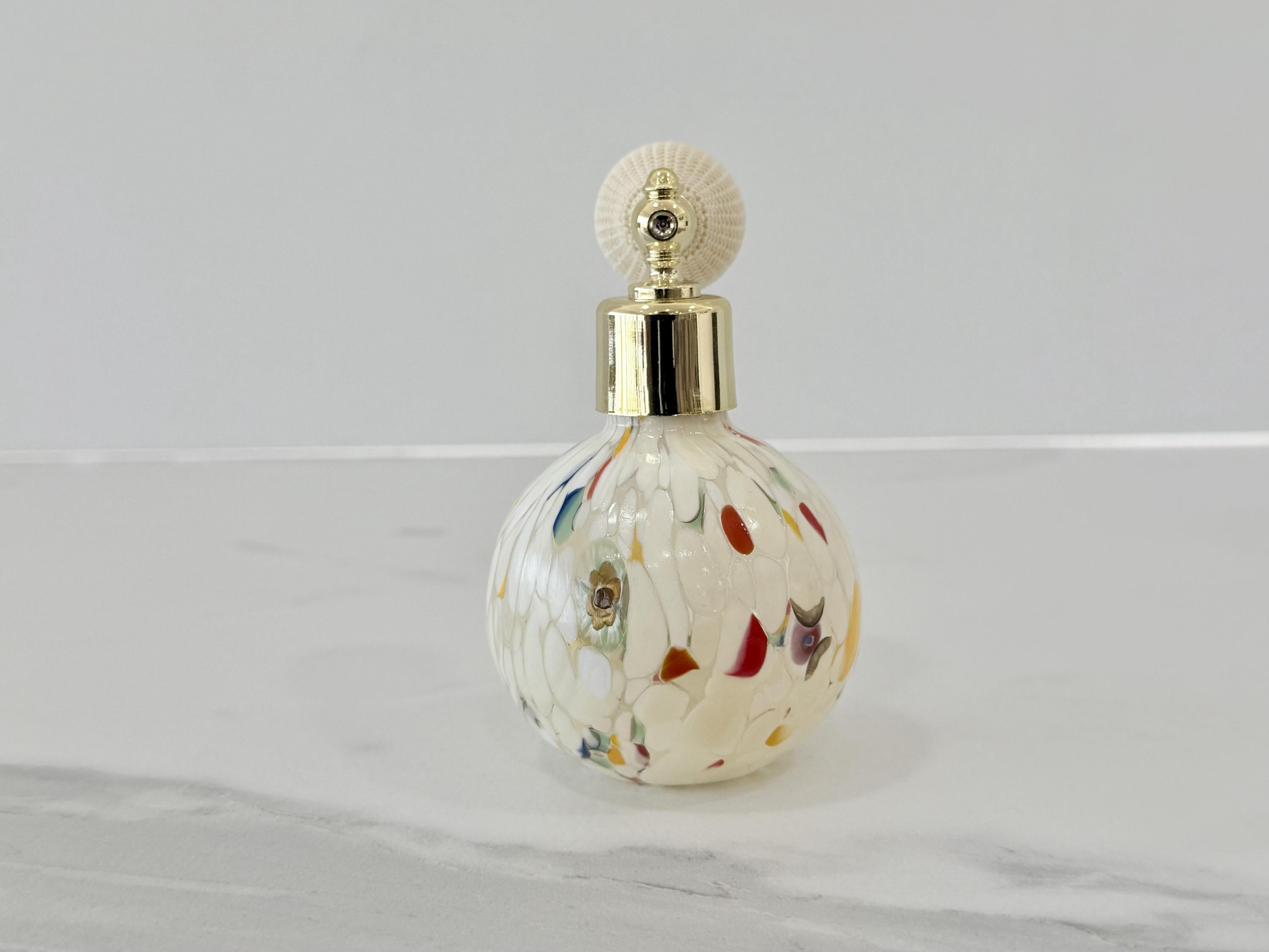 Murano Perfume Bottle | Certified Murano Glass | Made in Italy | Spray Atomizer | Collection Sfera