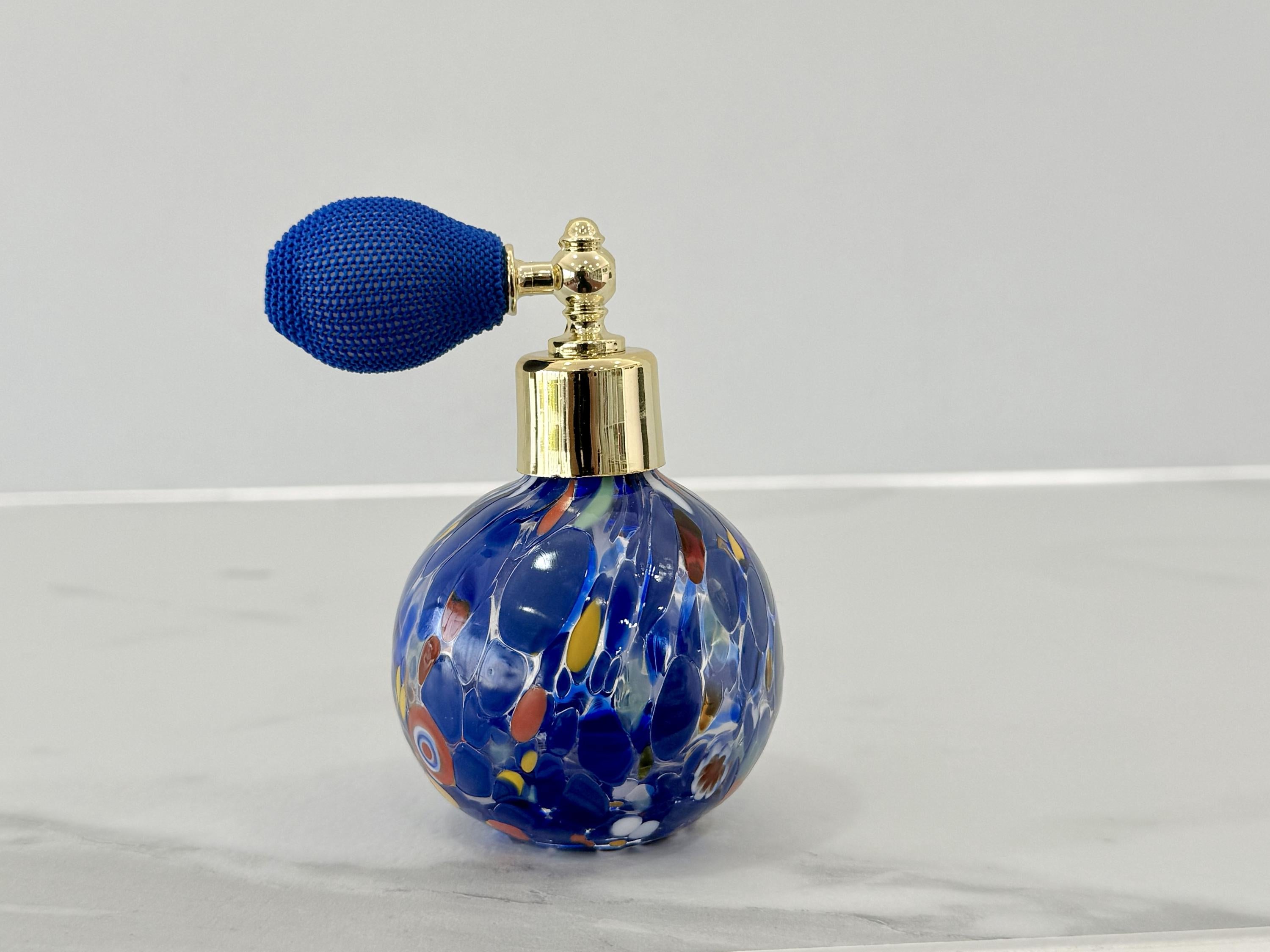 Murano Perfume Bottle | Certified Murano Glass | Made in Italy | Spray Atomizer | Collection Sfera