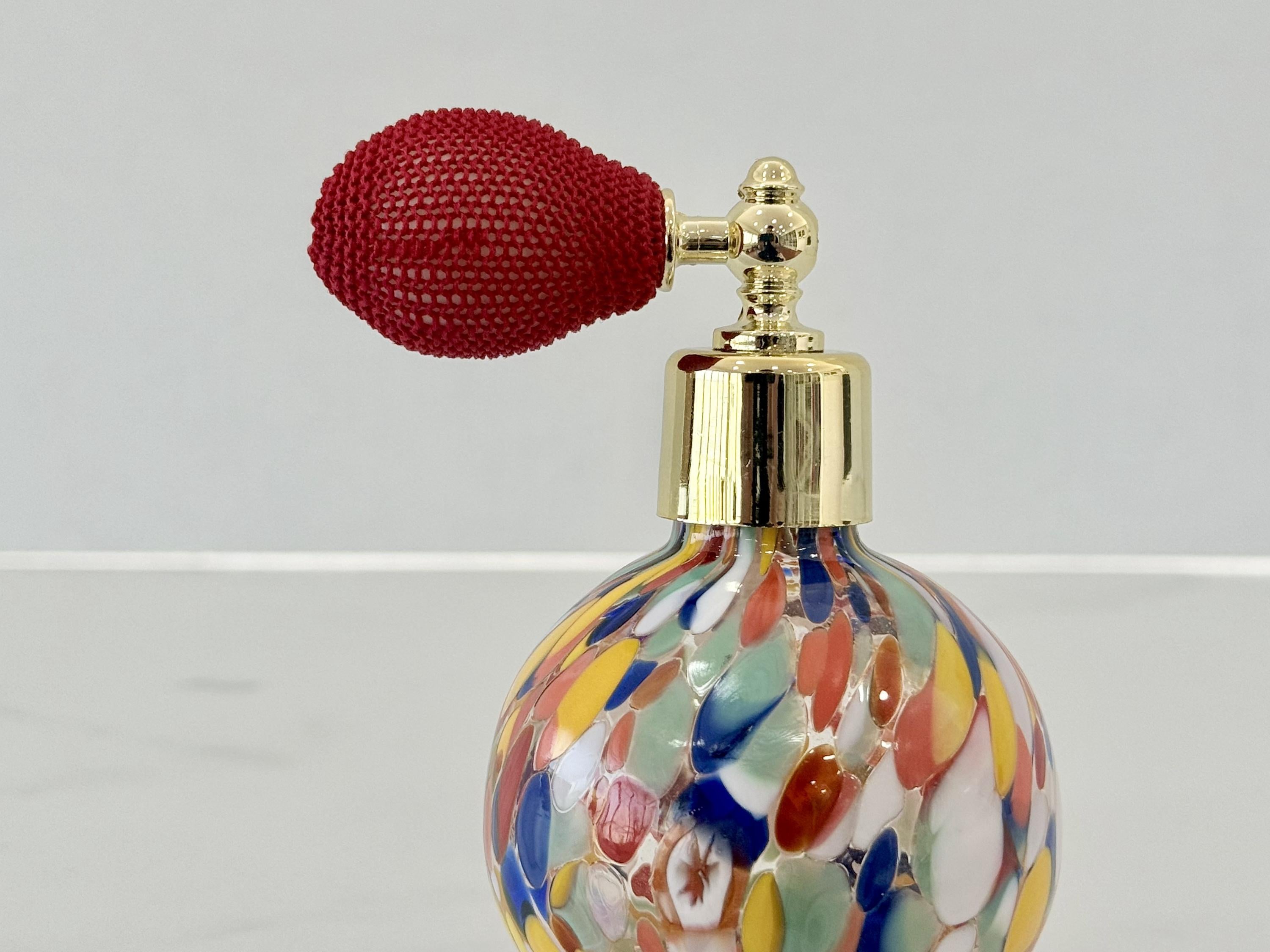 Murano Perfume Bottle | Certified Murano Glass | Made in Italy | Spray Atomizer | Collection Sfera