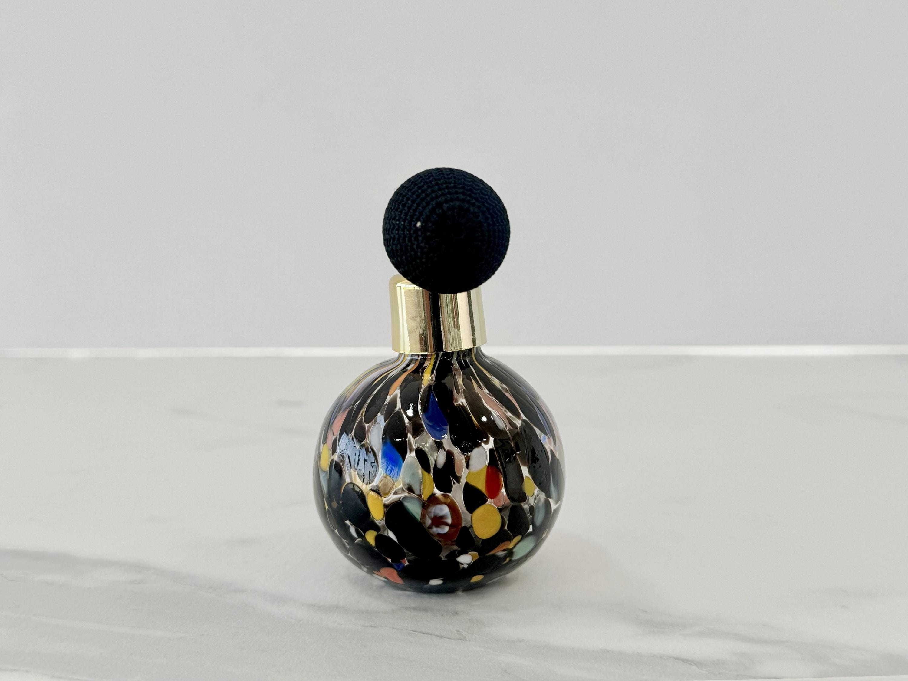 Murano Perfume Bottle | Certified Murano Glass | Made in Italy | Spray Atomizer | Collection Sfera