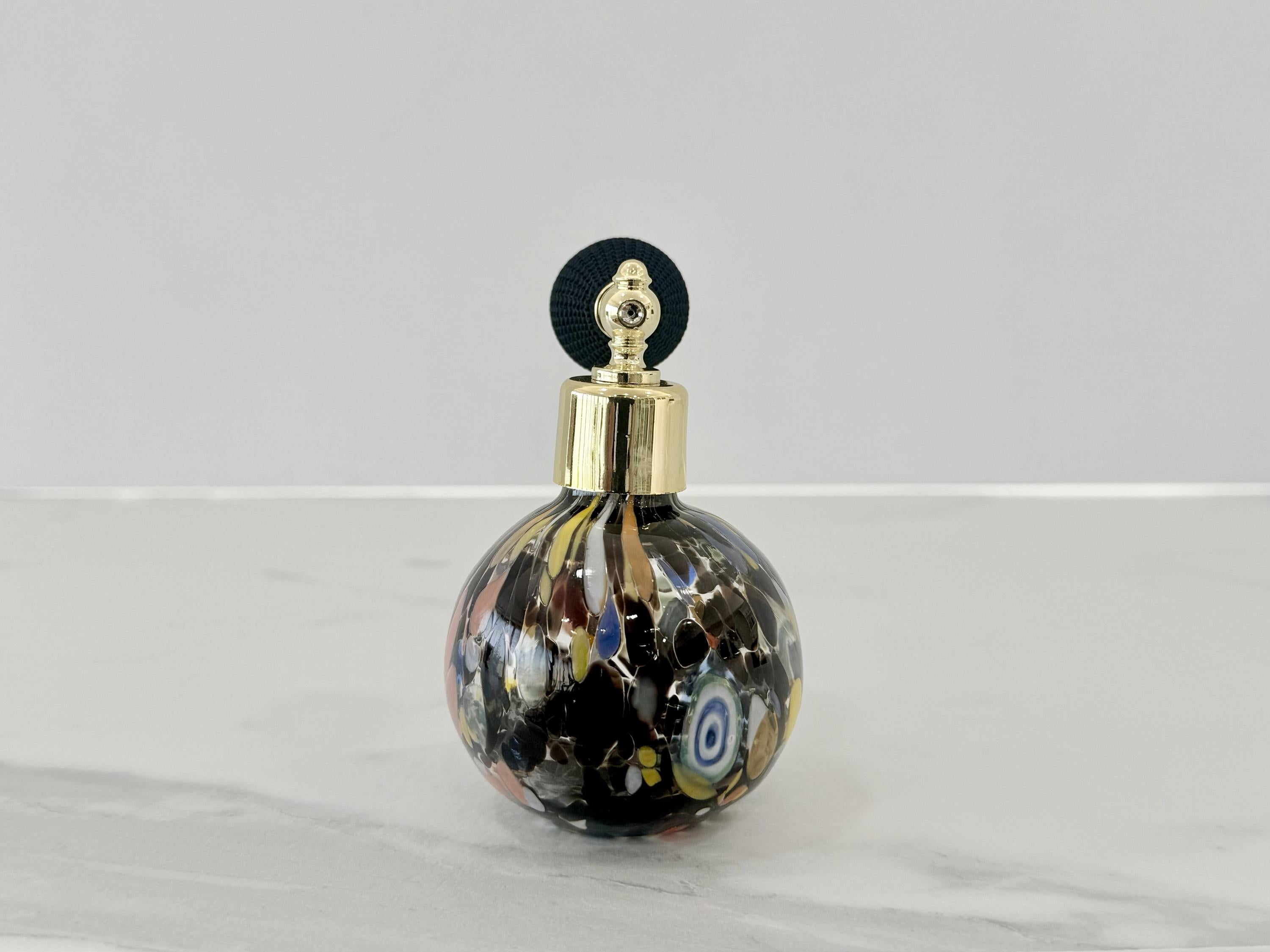 Murano Perfume Bottle | Certified Murano Glass | Made in Italy | Spray Atomizer | Collection Sfera