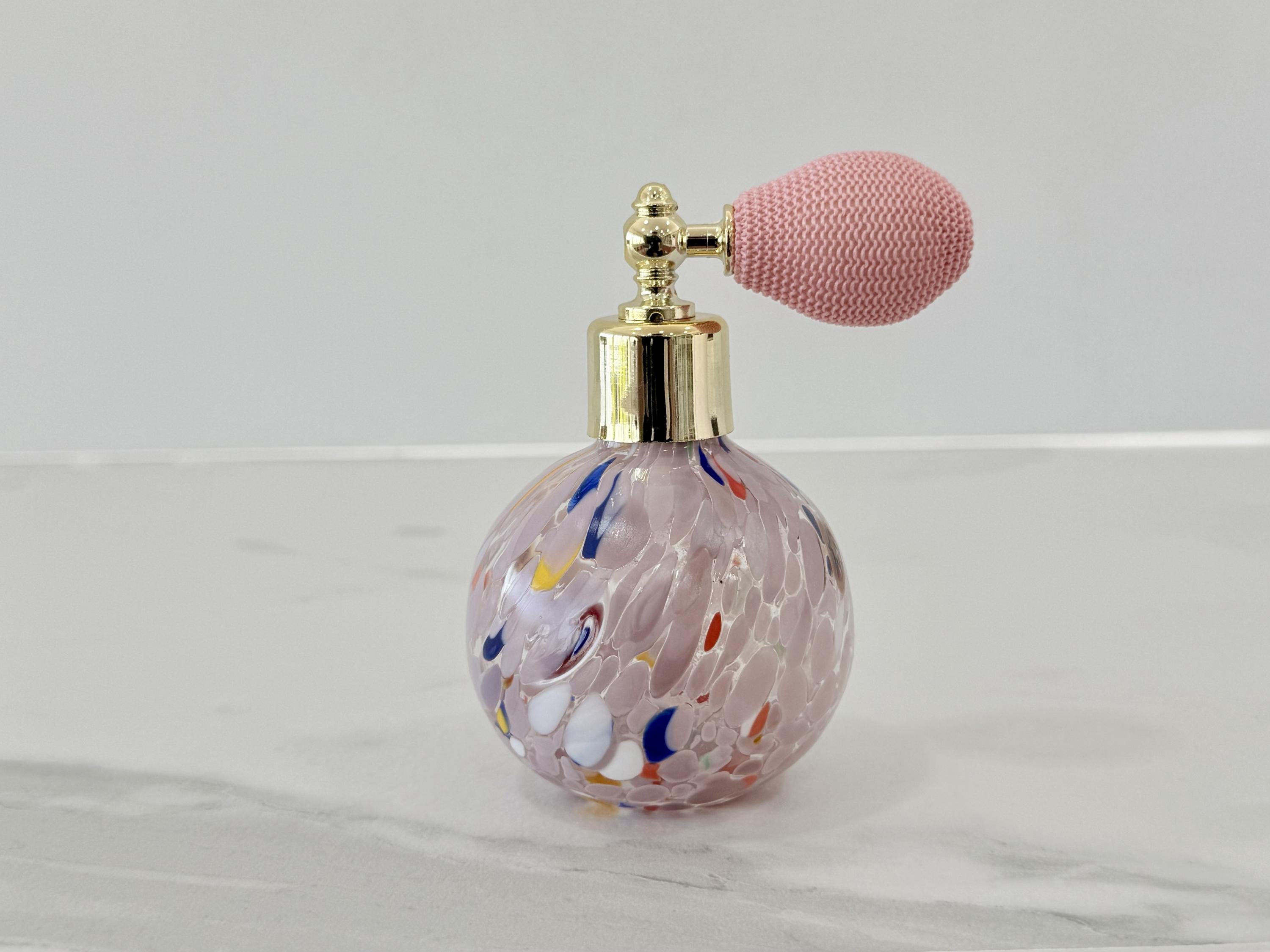 Murano Perfume Bottle | Certified Murano Glass | Made in Italy | Spray Atomizer | Collection Sfera