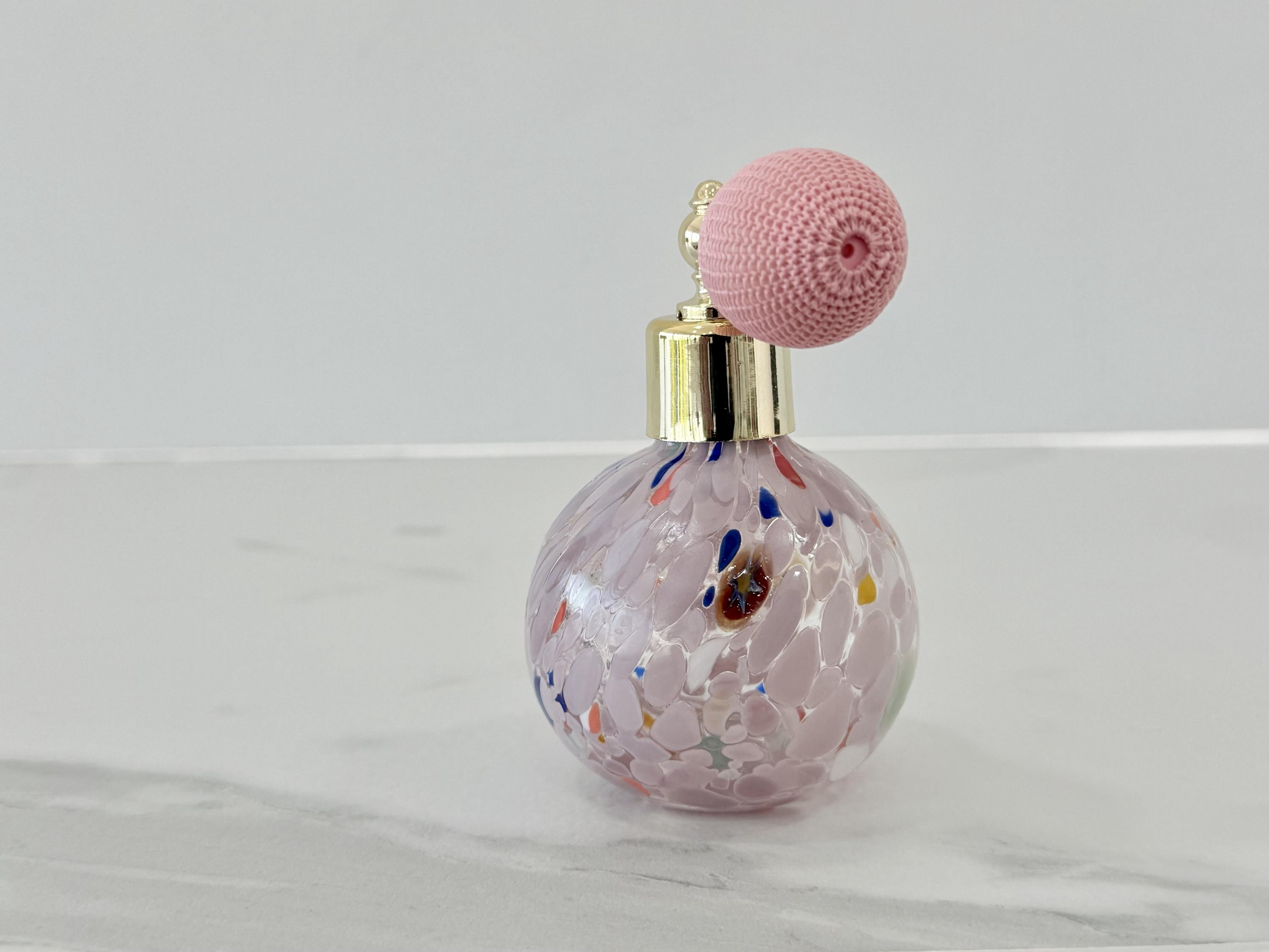 Murano Perfume Bottle | Certified Murano Glass | Made in Italy | Spray Atomizer | Collection Sfera