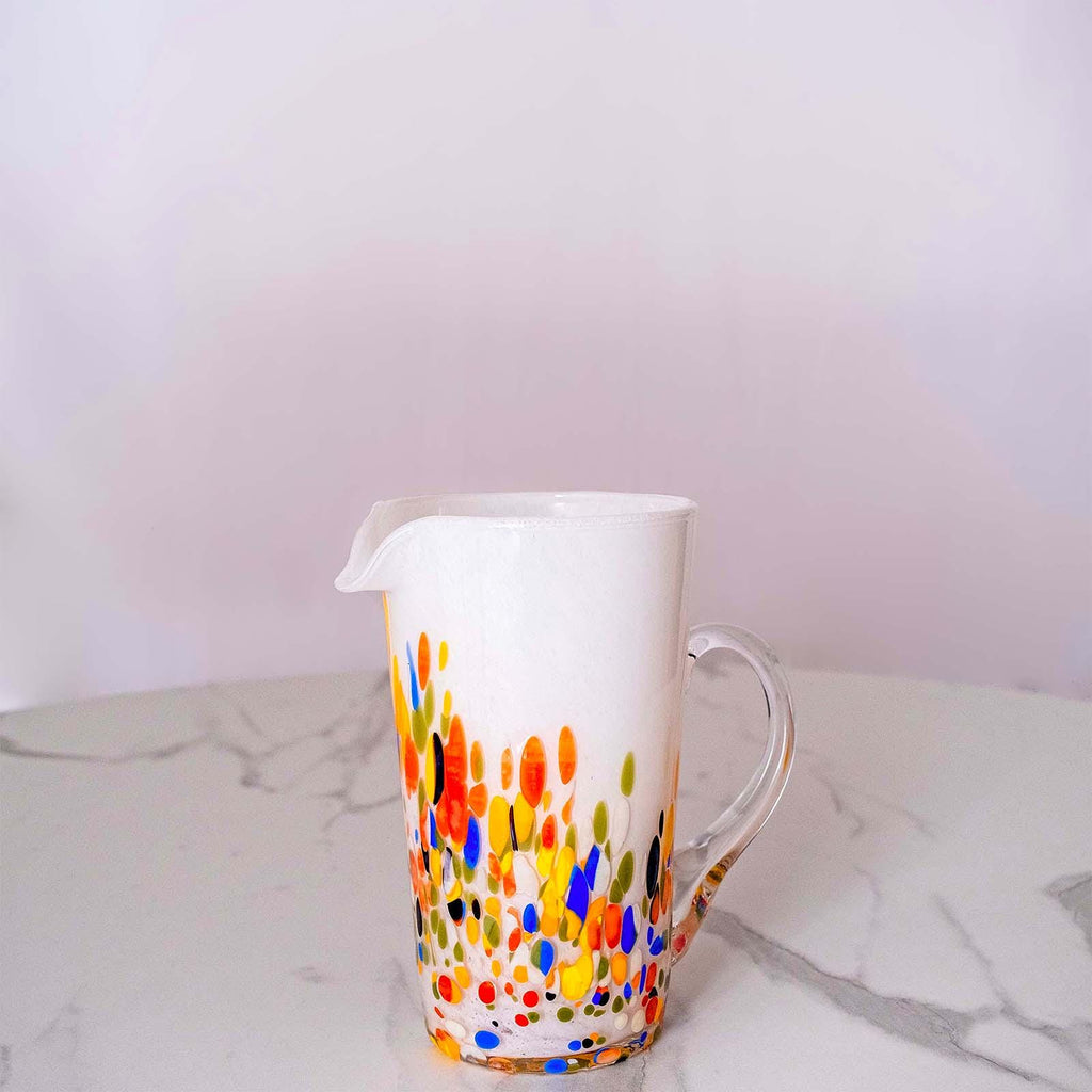Murano Glass Carafe | Certified Murano Glass | Made in Italy | Decorative Pitcher | Collection Roma