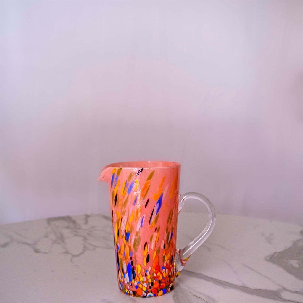 Murano Glass Carafe | Certified Murano Glass | Made in Italy | Decorative Pitcher | Collection Roma