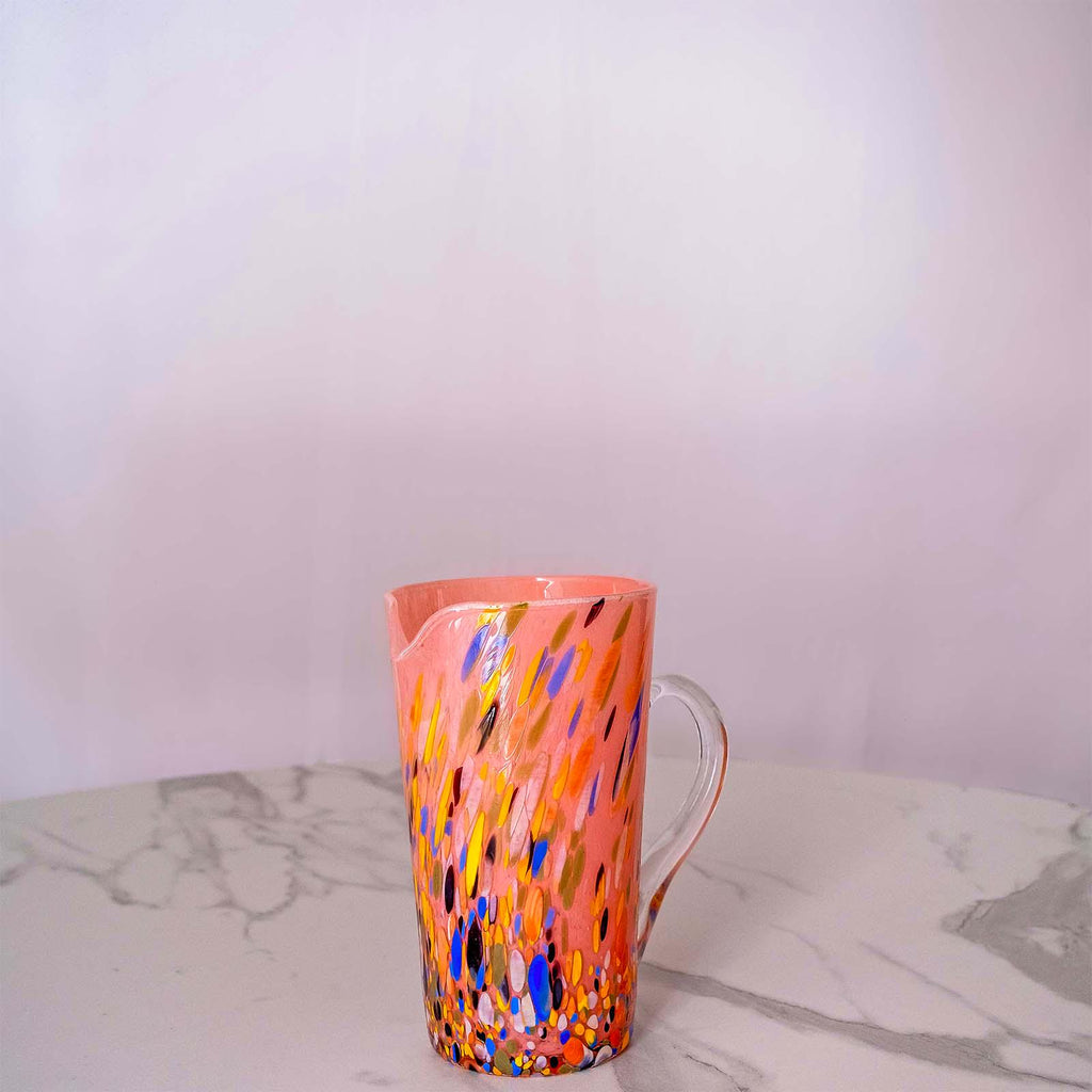 Murano Glass Carafe | Certified Murano Glass | Made in Italy | Decorative Pitcher | Collection Roma