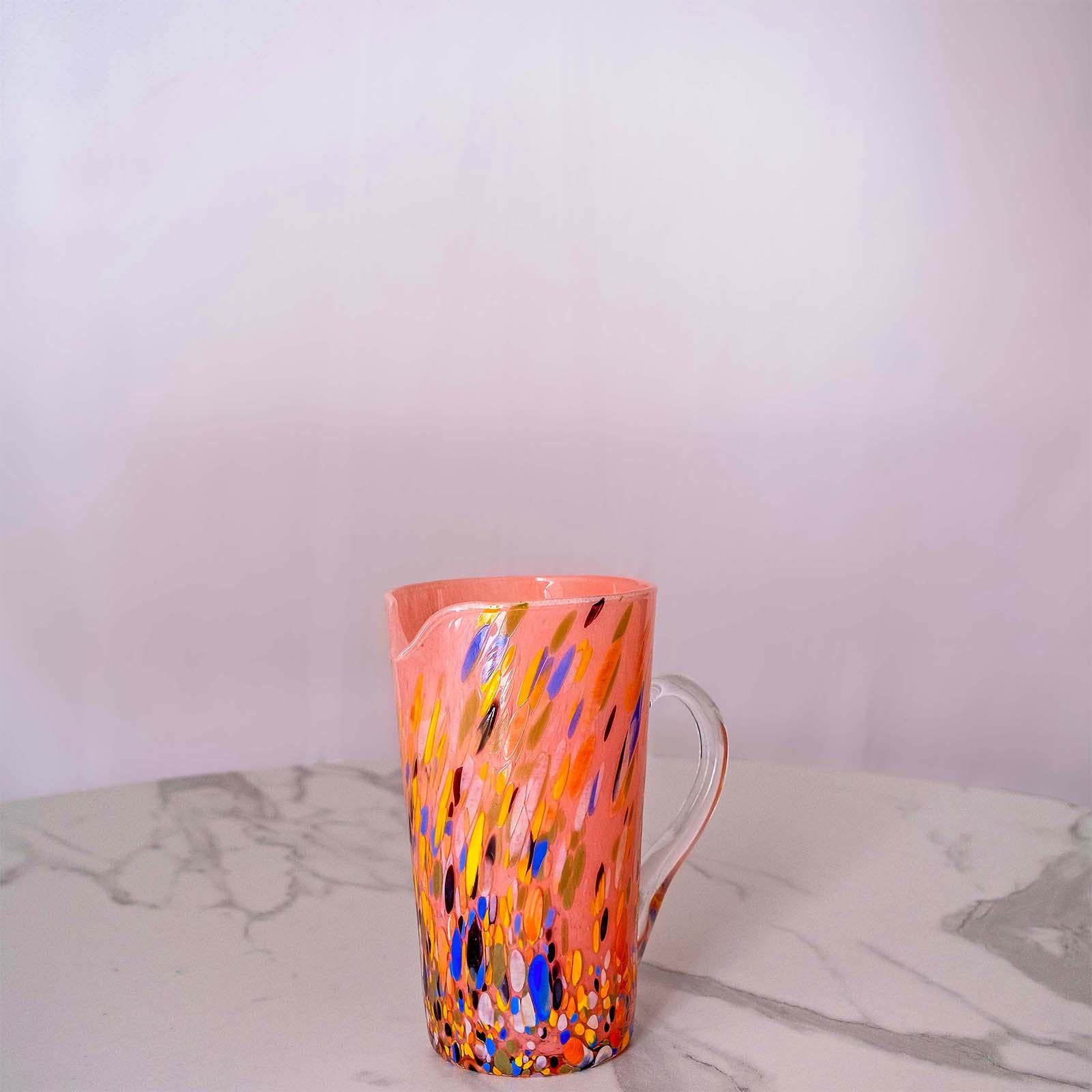 Murano Glass Carafe | Certified Murano Glass | Made in Italy | Decorative Pitcher | Collection Roma