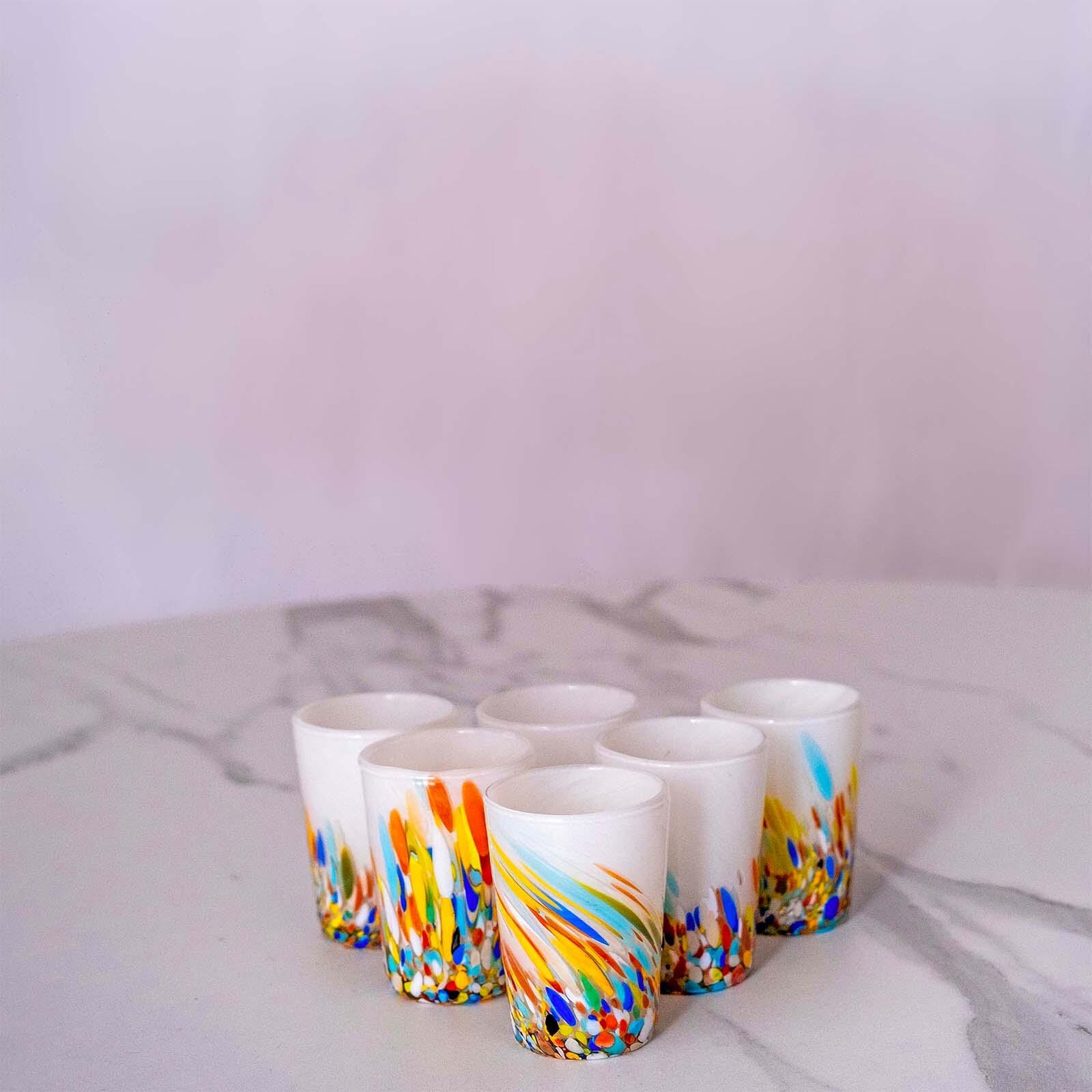 Murano Shot Glass | Certified Murano Glass | Made in Italy | Italian Liqueur Glass | Collection Roma