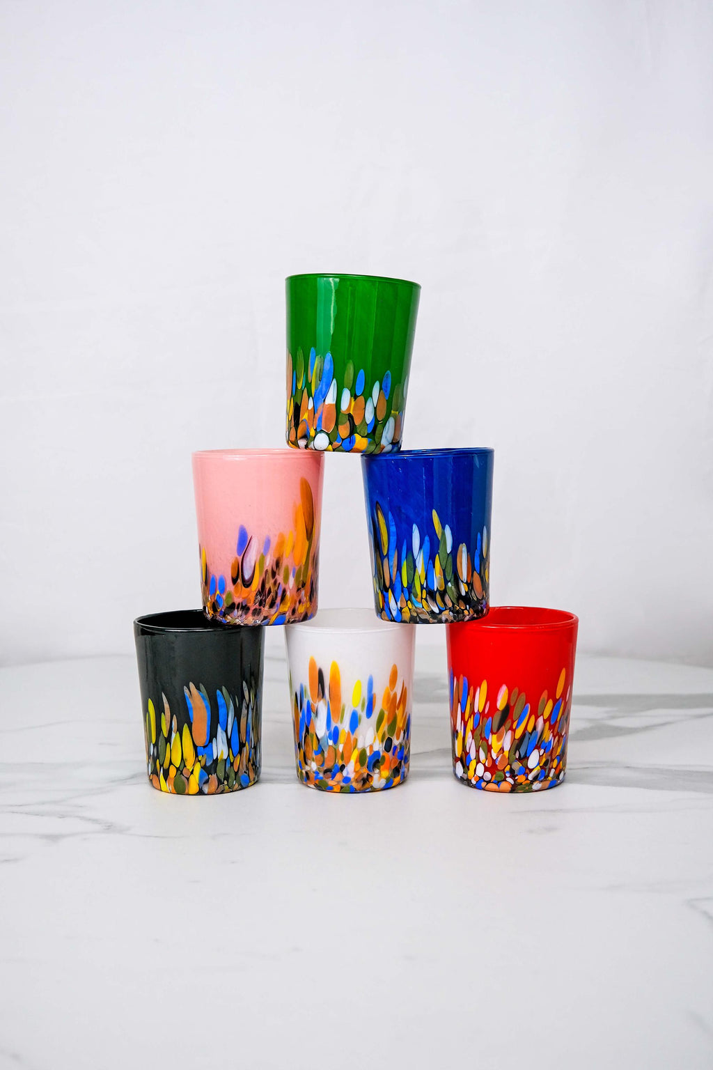 Murano Drinking Glass | Certified Murano Glass | Made in Italy | Water Glass | Collection Roma