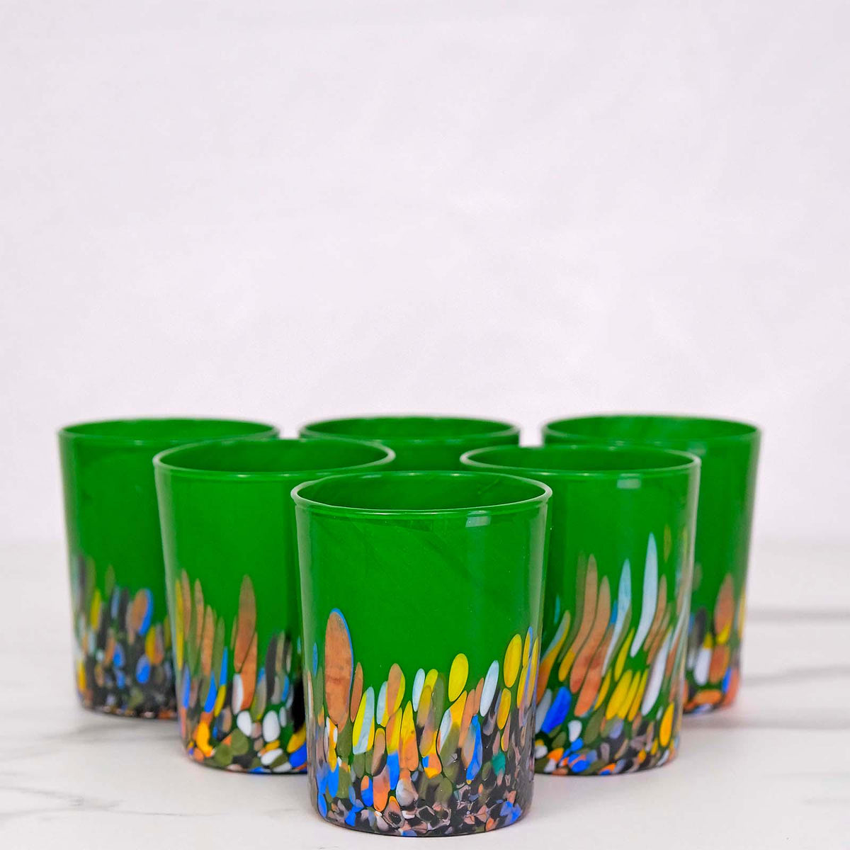 Murano Drinking Glass | Certified Murano Glass | Made in Italy | Water Glass | Collection Roma