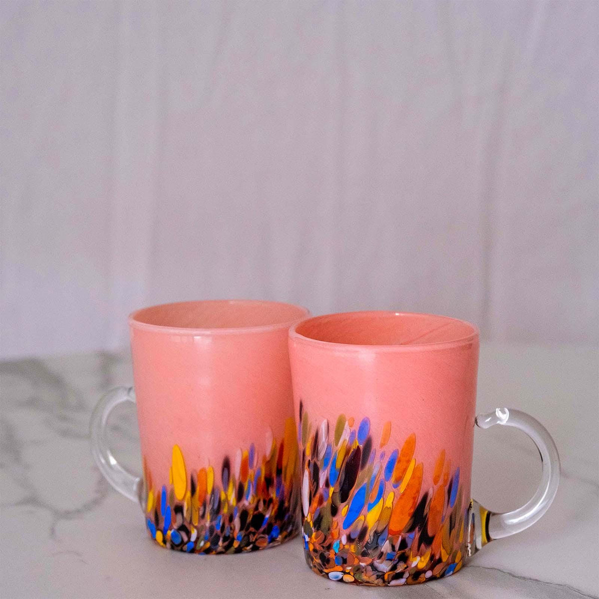 Murano Glass Mug | Certified Murano Glass | Made in Italy | Handmade Mug | Collection Roma
