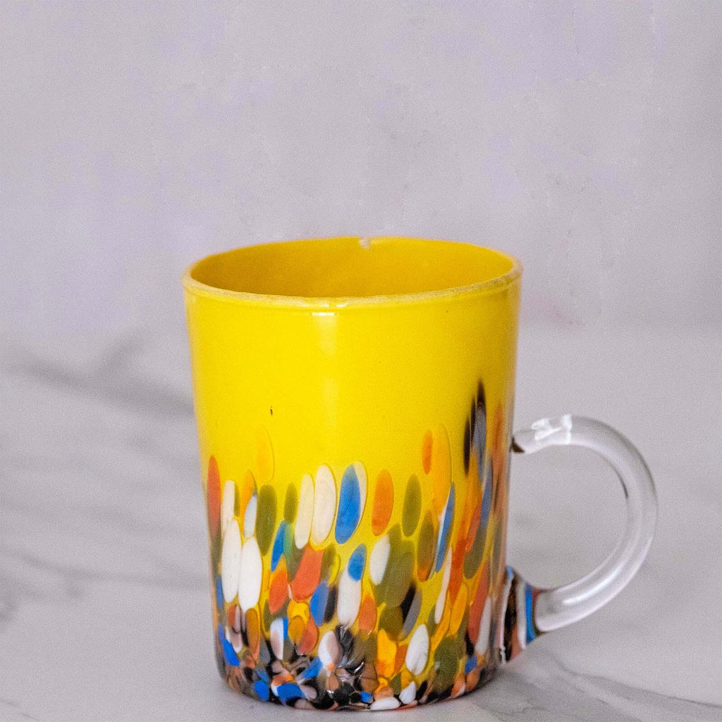 Murano Glass Mug | Certified Murano Glass | Made in Italy | Handmade Mug | Collection Roma