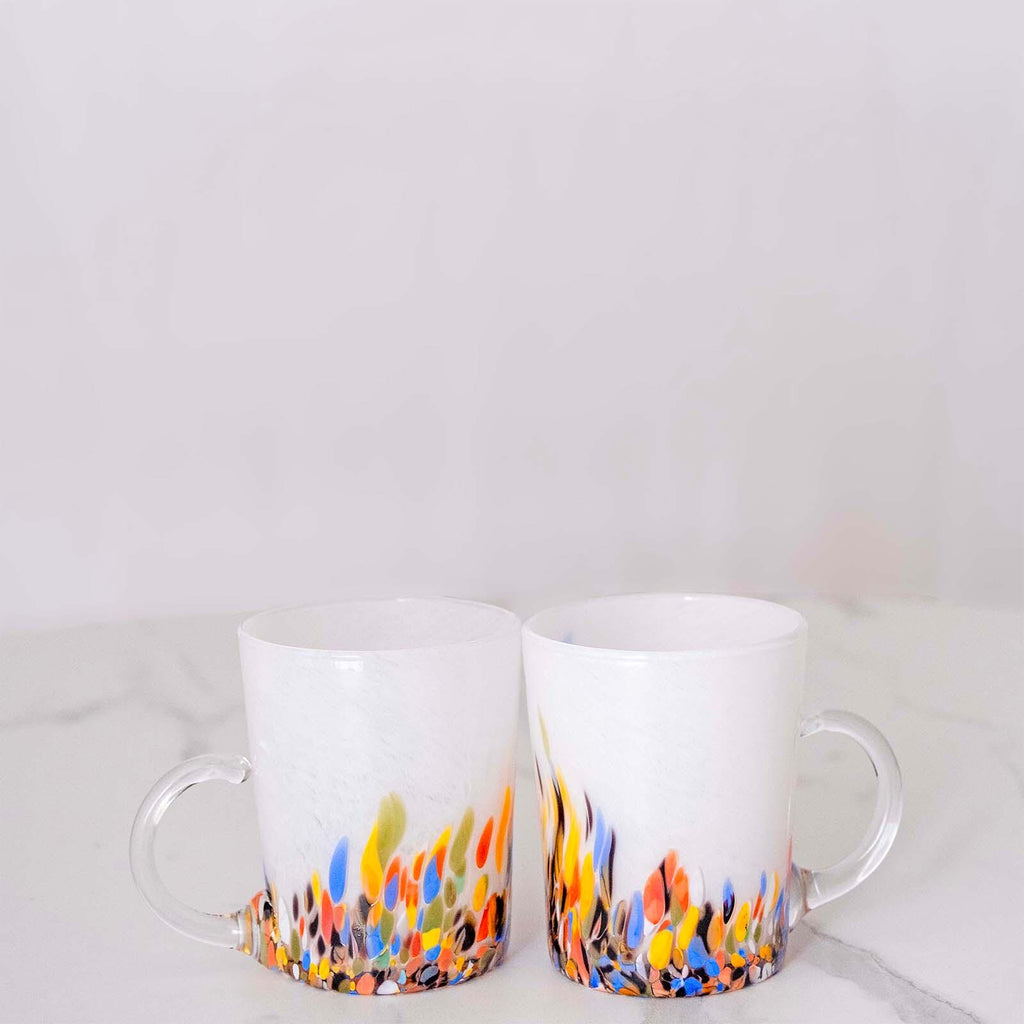 Murano Glass Mug | Certified Murano Glass | Made in Italy | Handmade Mug | Collection Roma