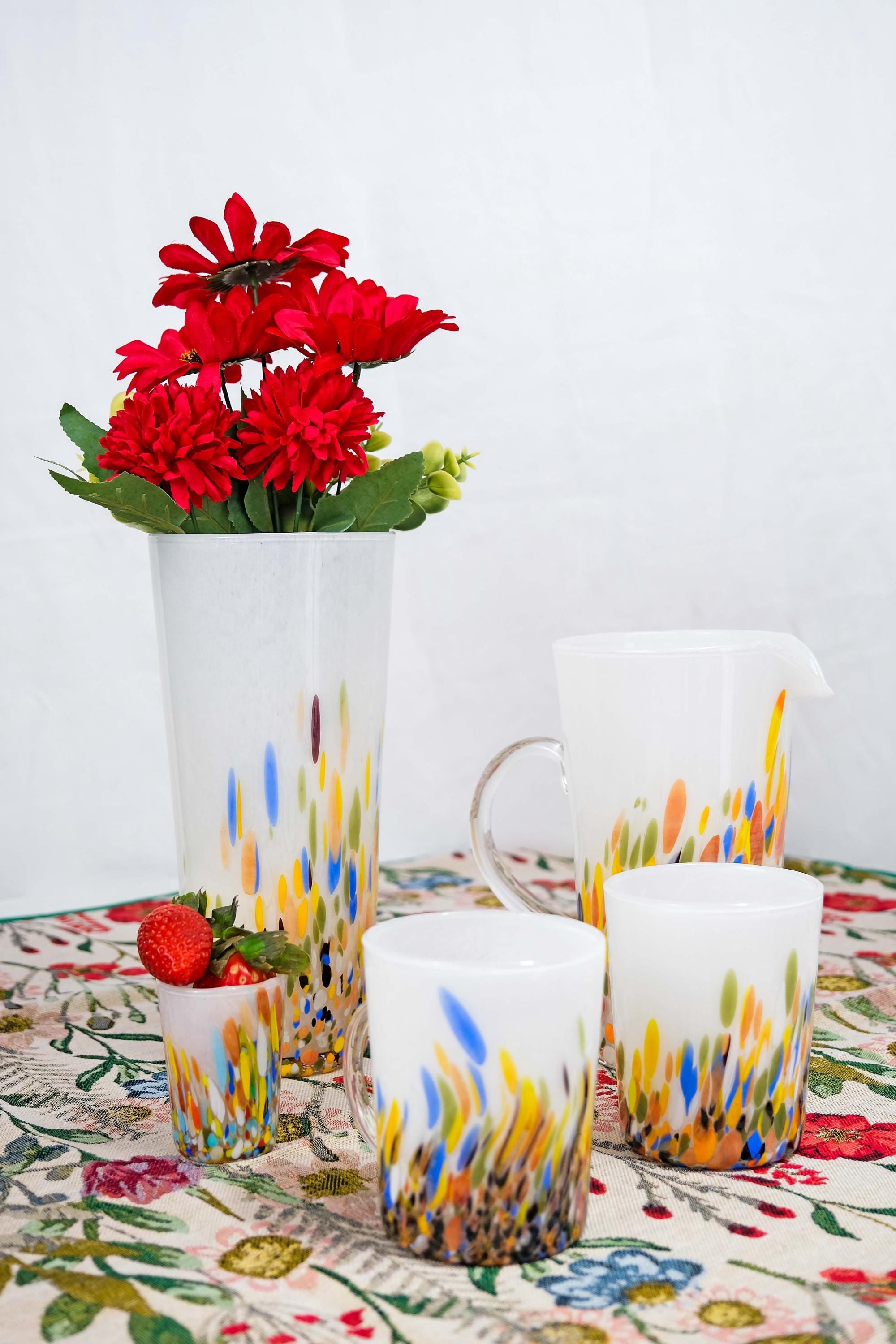 Murano Glass Mug | Certified Murano Glass | Made in Italy | Handmade Mug | Collection Roma