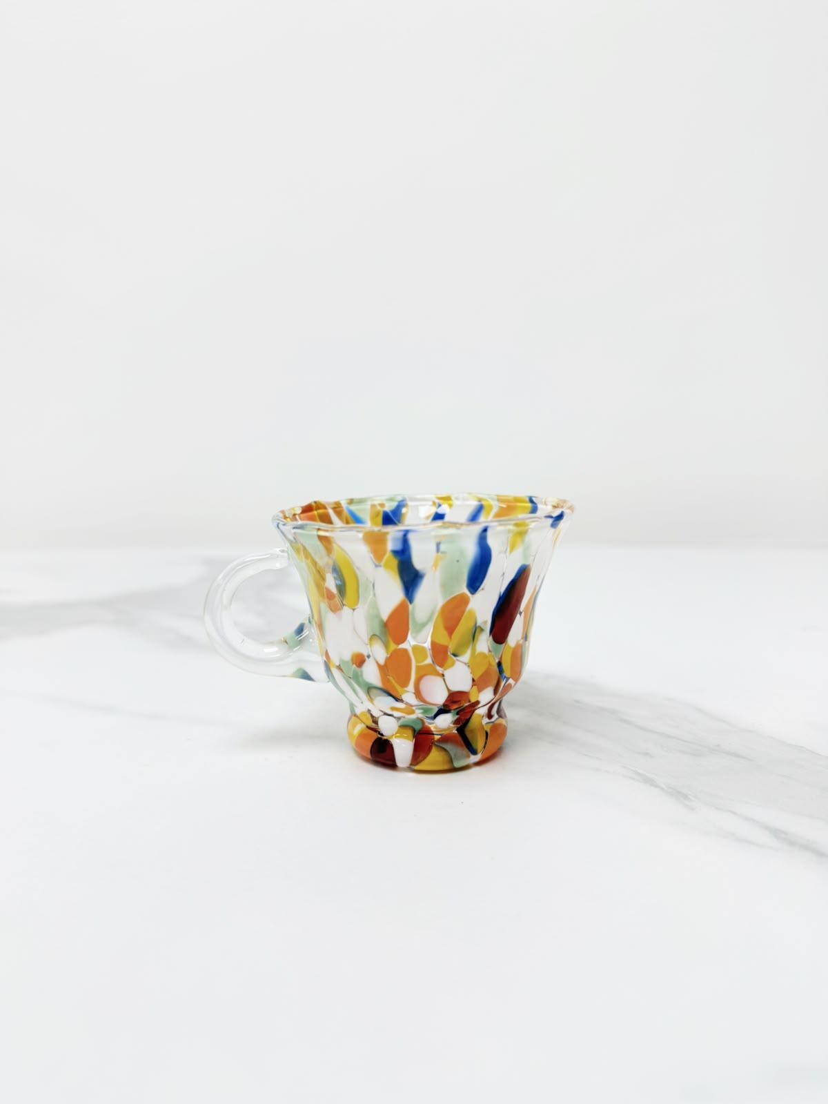 Murano Glass Mug | Certified Murano Glass | Made in Italy | Handmade Mug | Collection Campanella Caffè