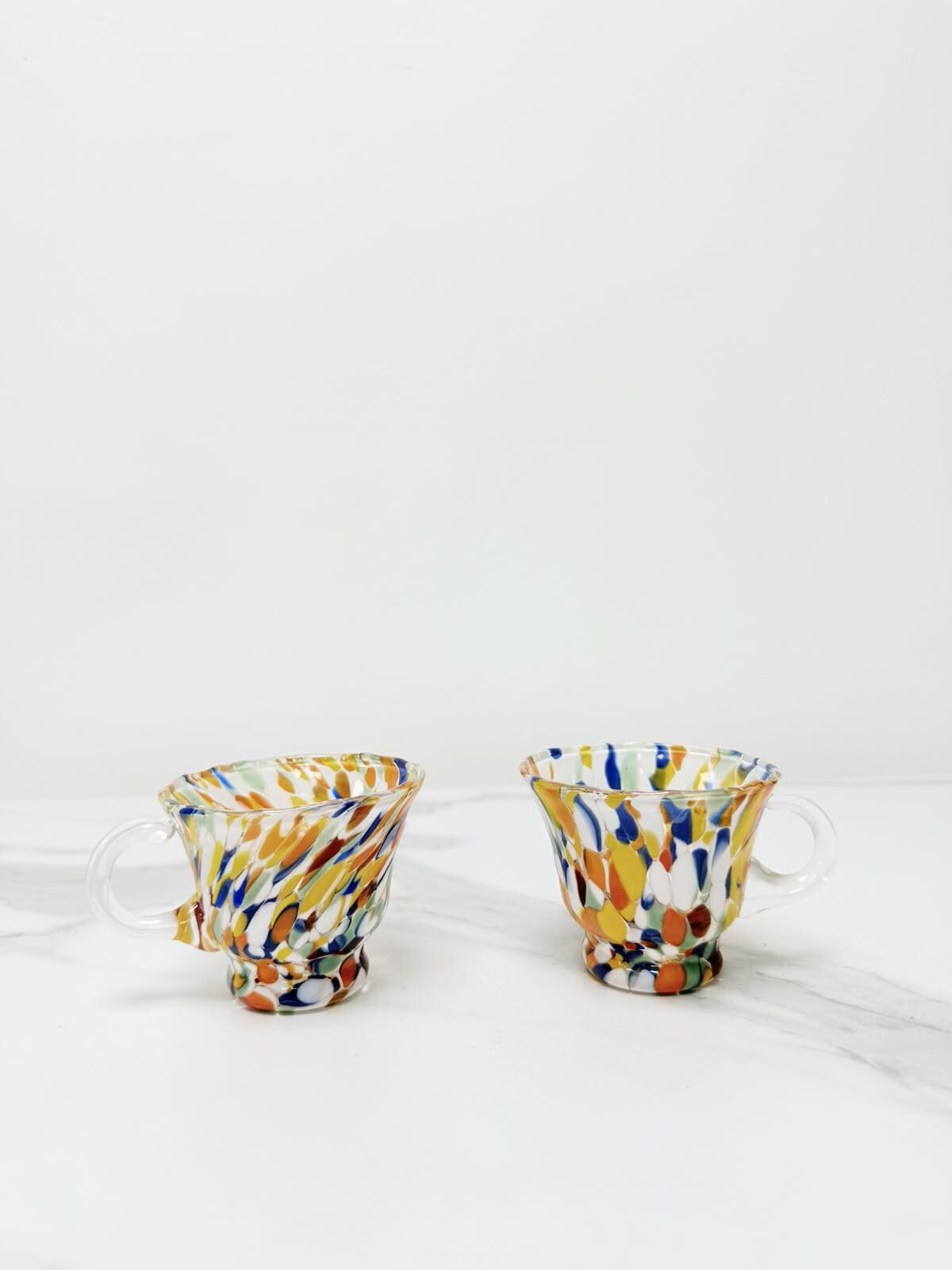 Murano Glass Mug | Certified Murano Glass | Made in Italy | Handmade Mug | Collection Campanella Caffè