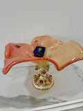Murano Glass Centerpiece | Certified Murano Glass | Made in Italy | Table Decoration | Collection White Crystal
