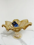 Murano Glass Centerpiece | Certified Murano Glass | Made in Italy | Table Decoration | Collection White Crystal