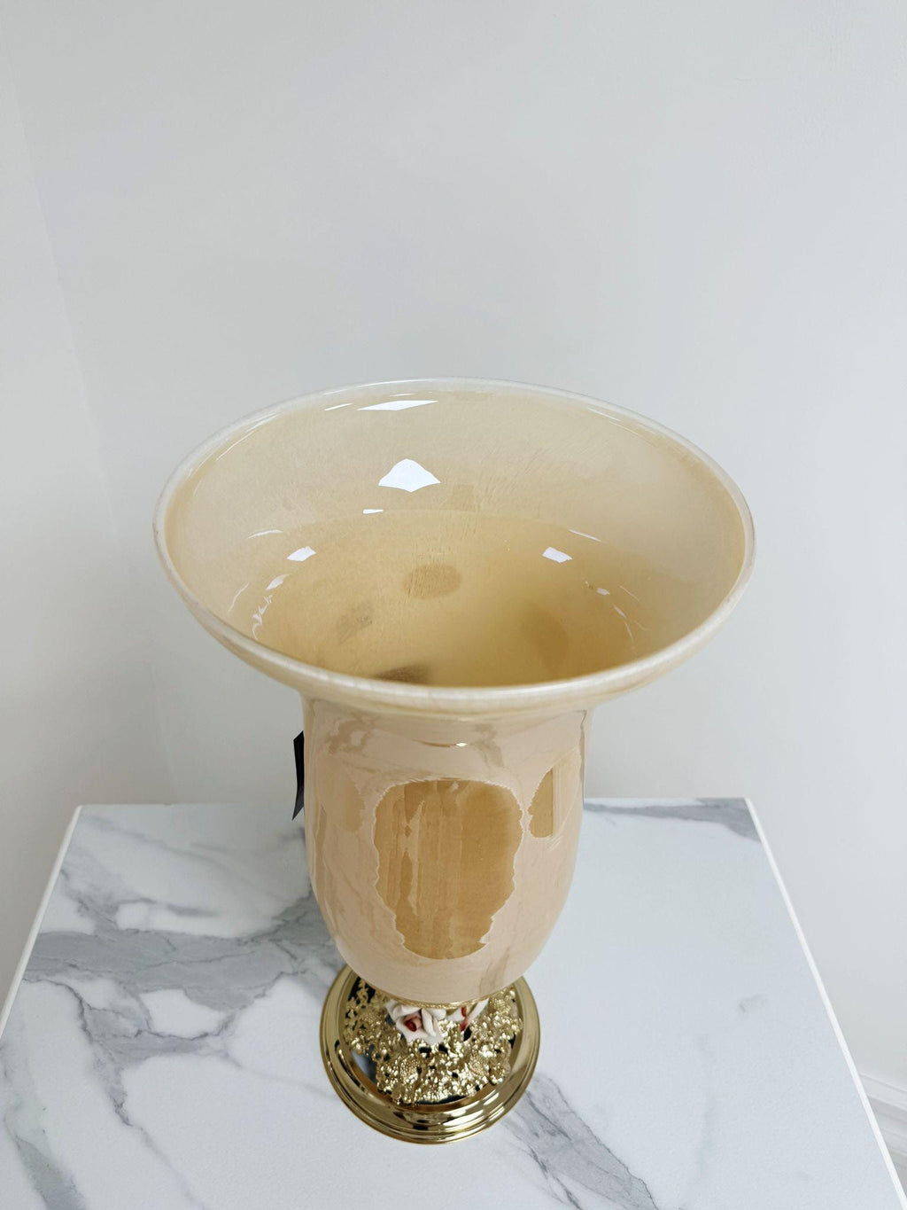 Murano Glass Vase | Certified Murano Glass | Made in Italy | Decorative Vase | Collection White Crystal