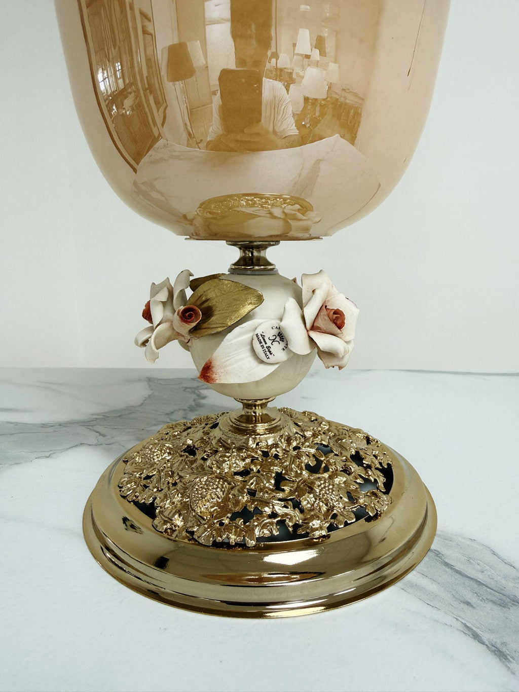 Murano Glass Vase | Certified Murano Glass | Made in Italy | Decorative Vase | Collection White Crystal