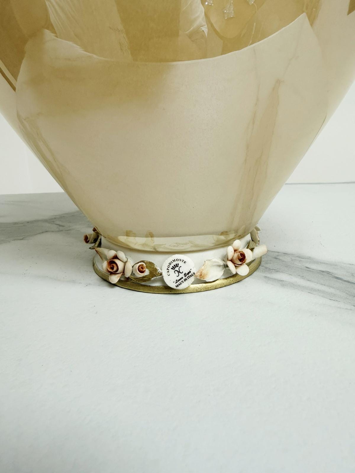 Murano Glass Vase | Certified Murano Glass | Made in Italy | Decorative Vase | Collection White Crystal