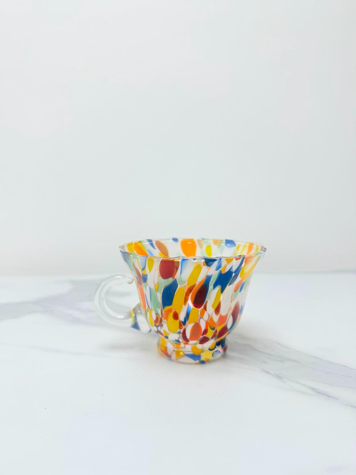 Murano Glass Mug | Certified Murano Glass | Made in Italy | Handmade Mug | Collection Campanella