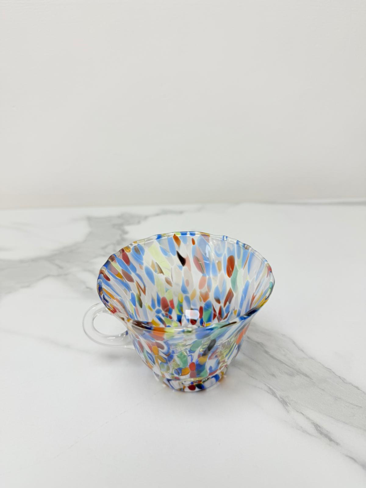 Murano Glass Mug | Certified Murano Glass | Made in Italy | Handmade Mug | Collection Campanella