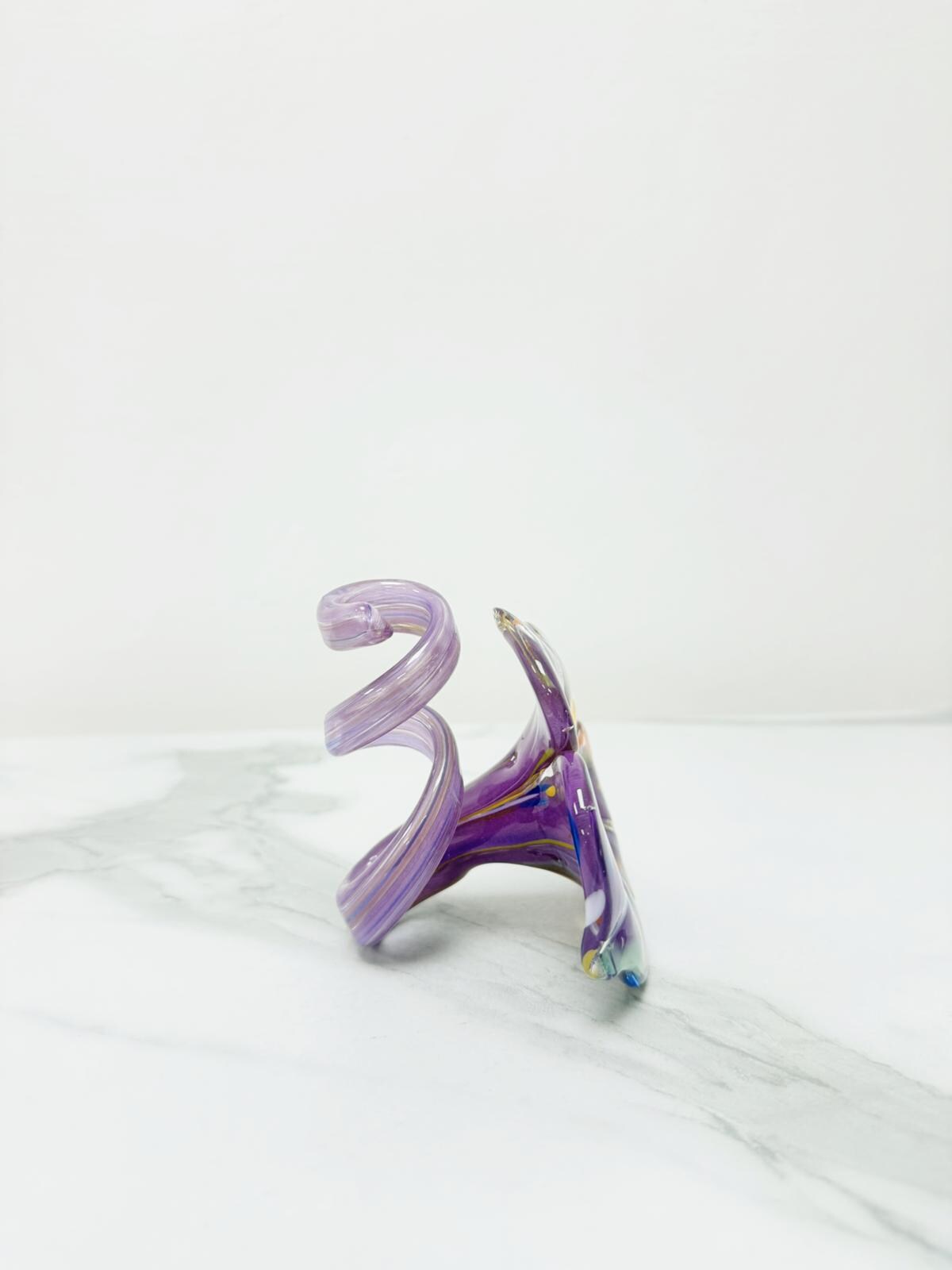 Murano Glass Flower Candle Holder | Certified Murano Glass | Made in Italy | Handmade | Collection 3 petali Mignon