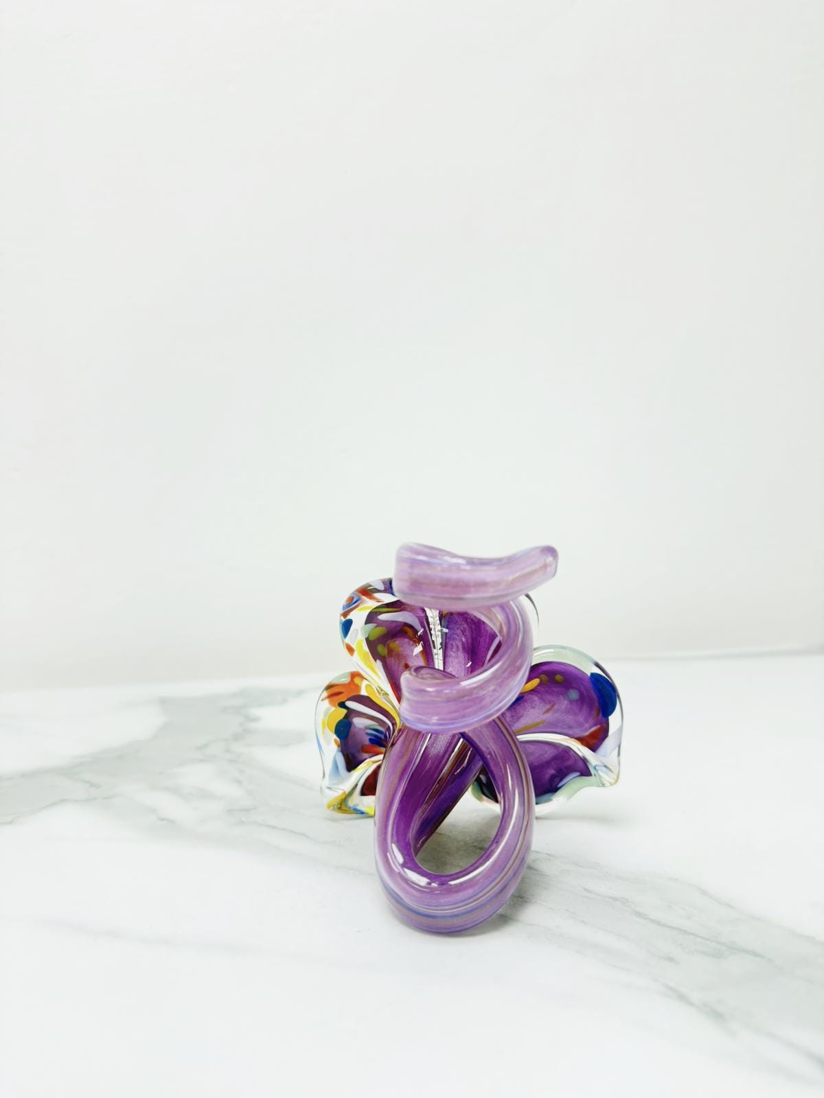 Murano Glass Flower Candle Holder | Certified Murano Glass | Made in Italy | Handmade | Collection 3 petali Mignon
