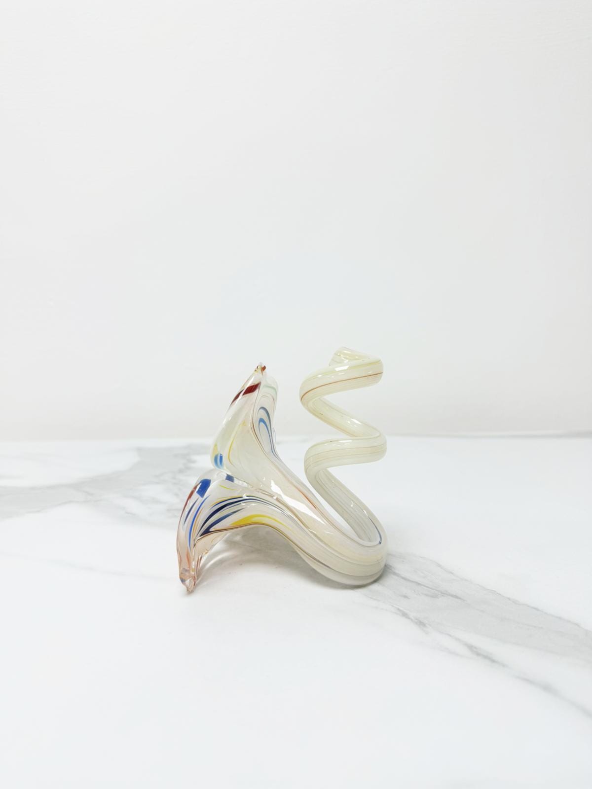 Murano Glass Flower Candle Holder | Certified Murano Glass | Made in Italy | Handmade | Collection 3 petali Mignon