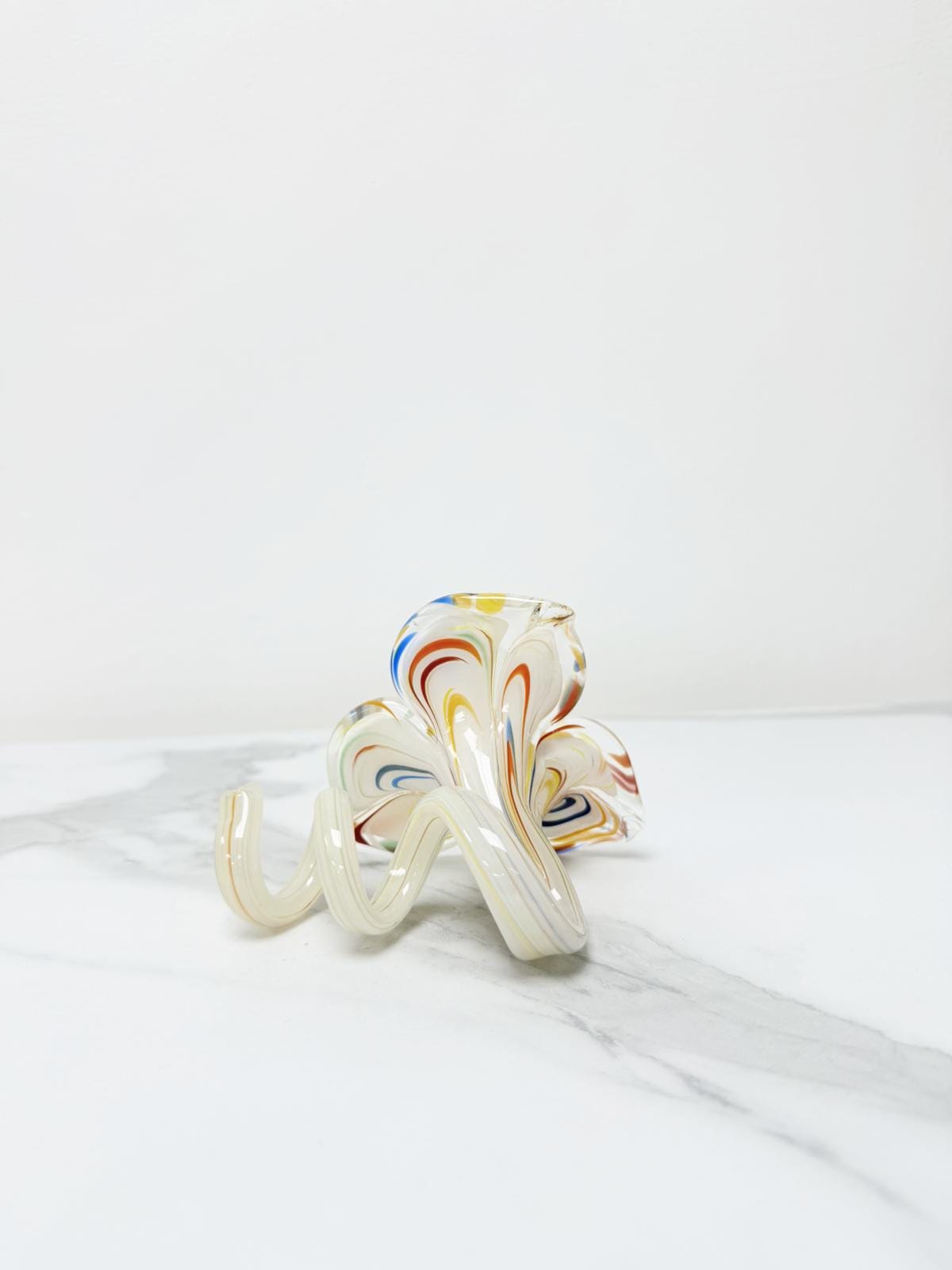 Murano Glass Flower Candle Holder | Certified Murano Glass | Made in Italy | Handmade | Collection 3 petali Mignon