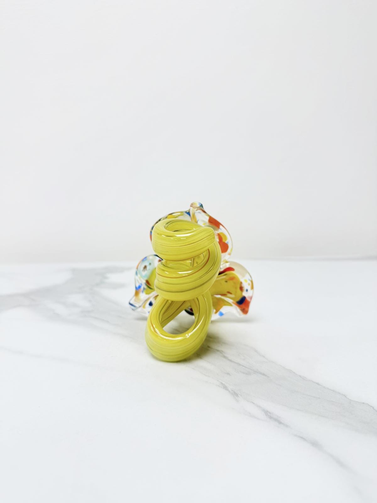 Murano Glass Flower Candle Holder | Certified Murano Glass | Made in Italy | Handmade | Collection 3 petali Mignon
