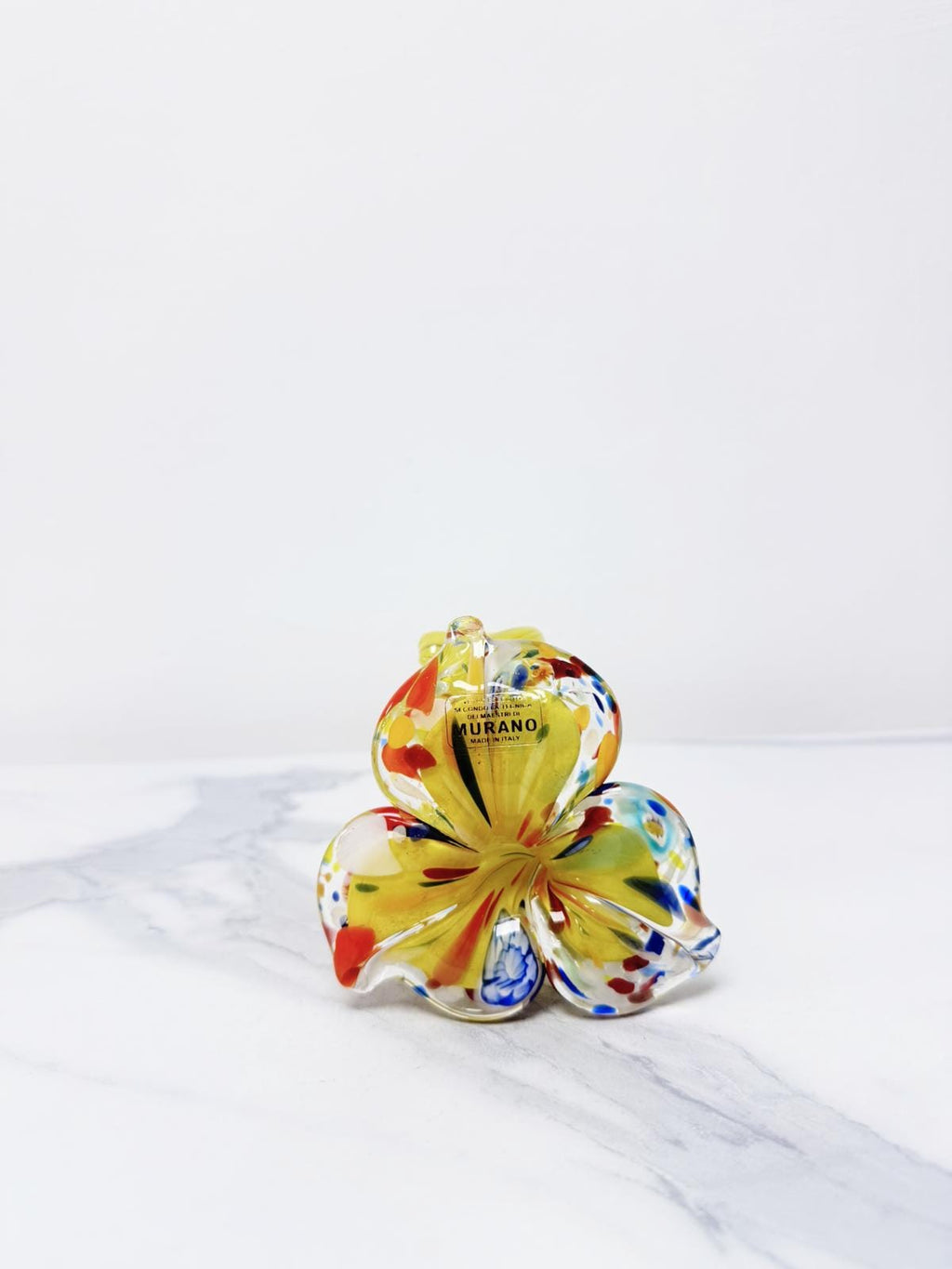 Murano Glass Flower Candle Holder | Certified Murano Glass | Made in Italy | Handmade | Collection 3 petali Mignon
