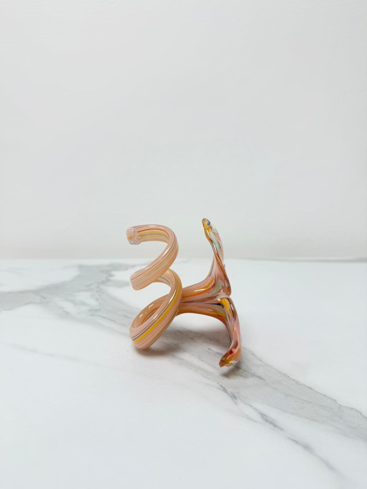 Murano Glass Flower Candle Holder | Certified Murano Glass | Made in Italy | Handmade | Collection 3 petali Mignon