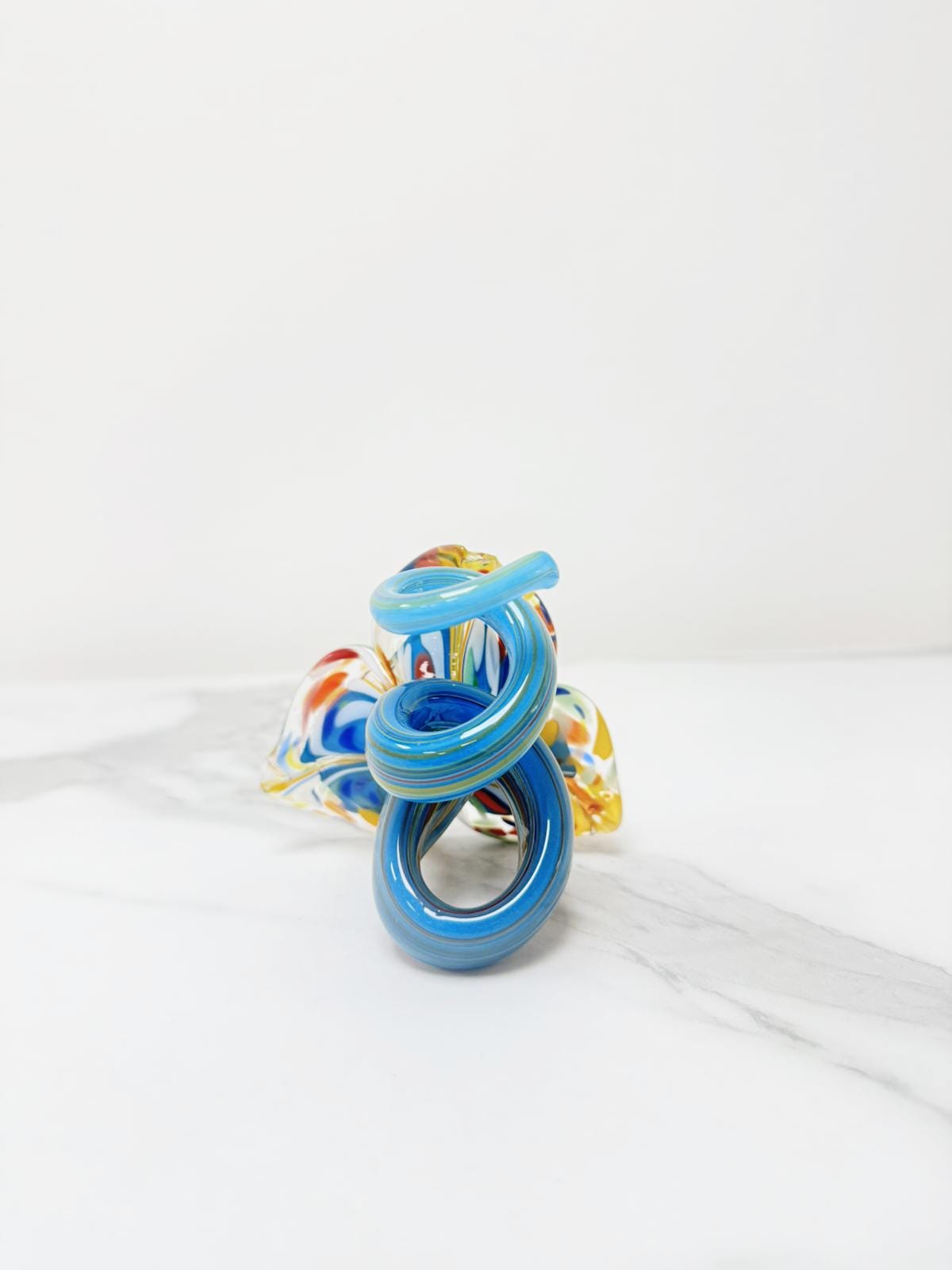 Murano Glass Flower Candle Holder | Certified Murano Glass | Made in Italy | Handmade | Collection 3 petali Mignon