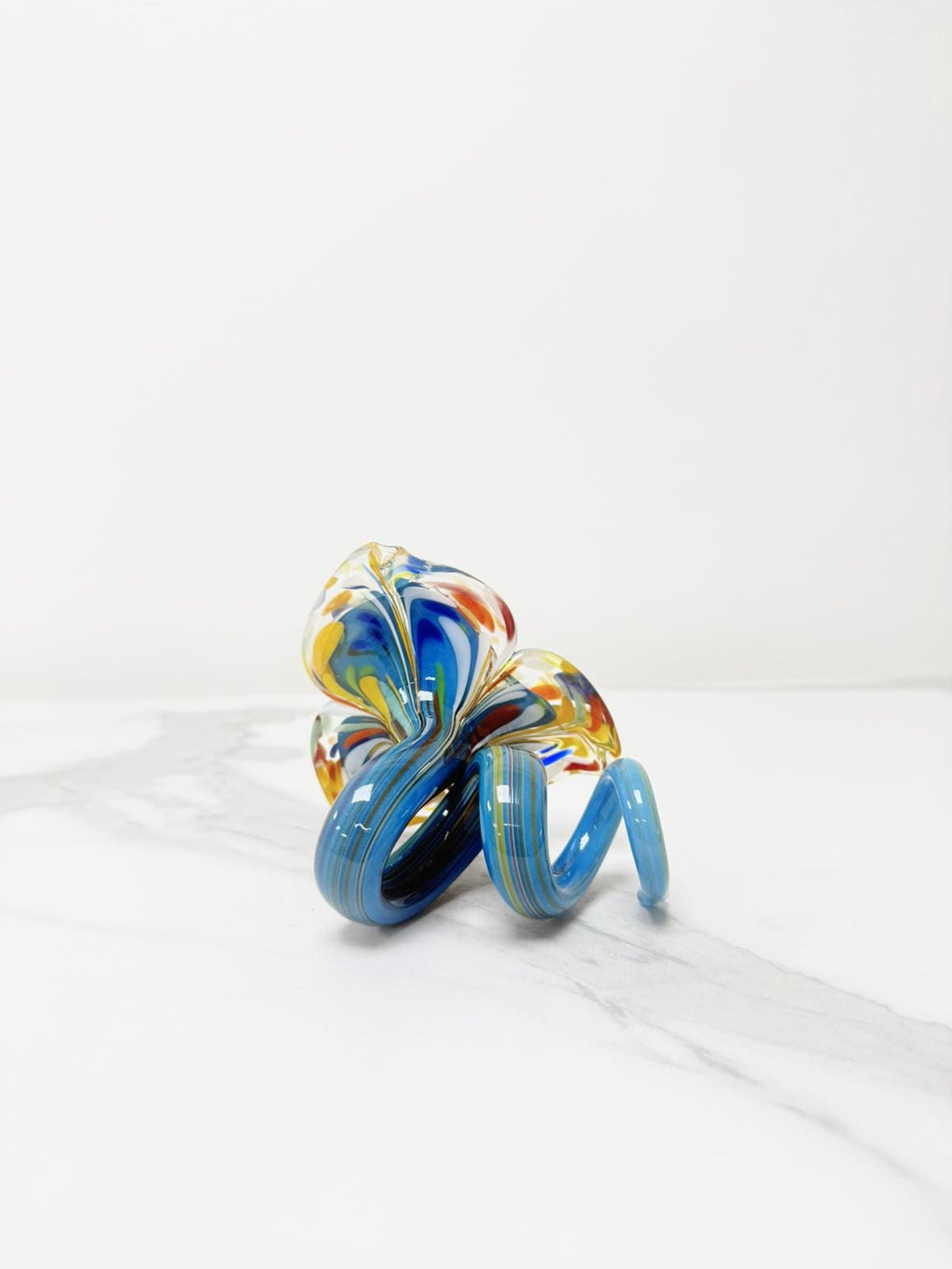 Murano Glass Flower Candle Holder | Certified Murano Glass | Made in Italy | Handmade | Collection 3 petali Mignon