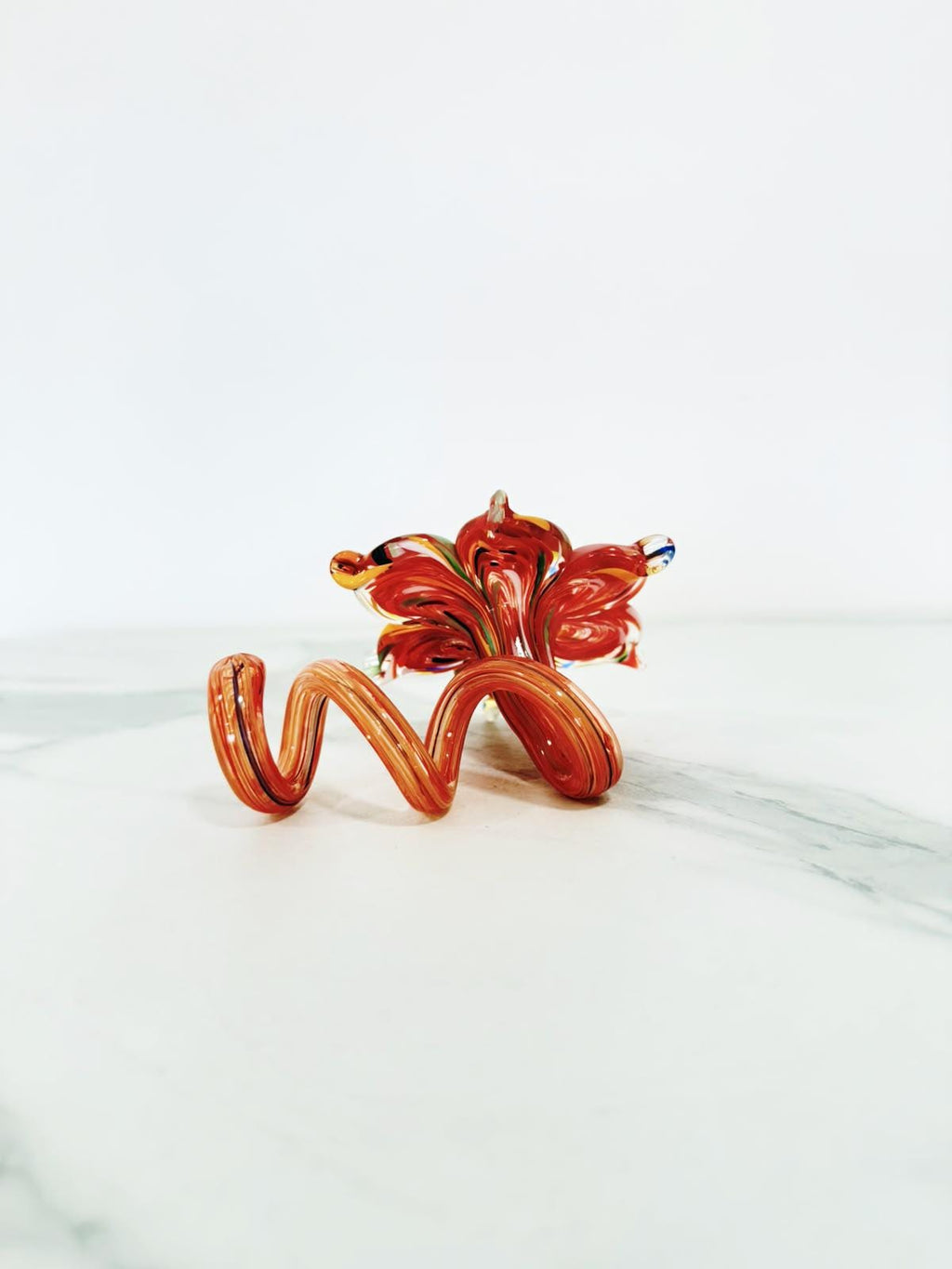 Murano Glass Flower Candle Holder | Certified Murano Glass | Made in Italy | Handmade | Collection 6 petali Mignon
