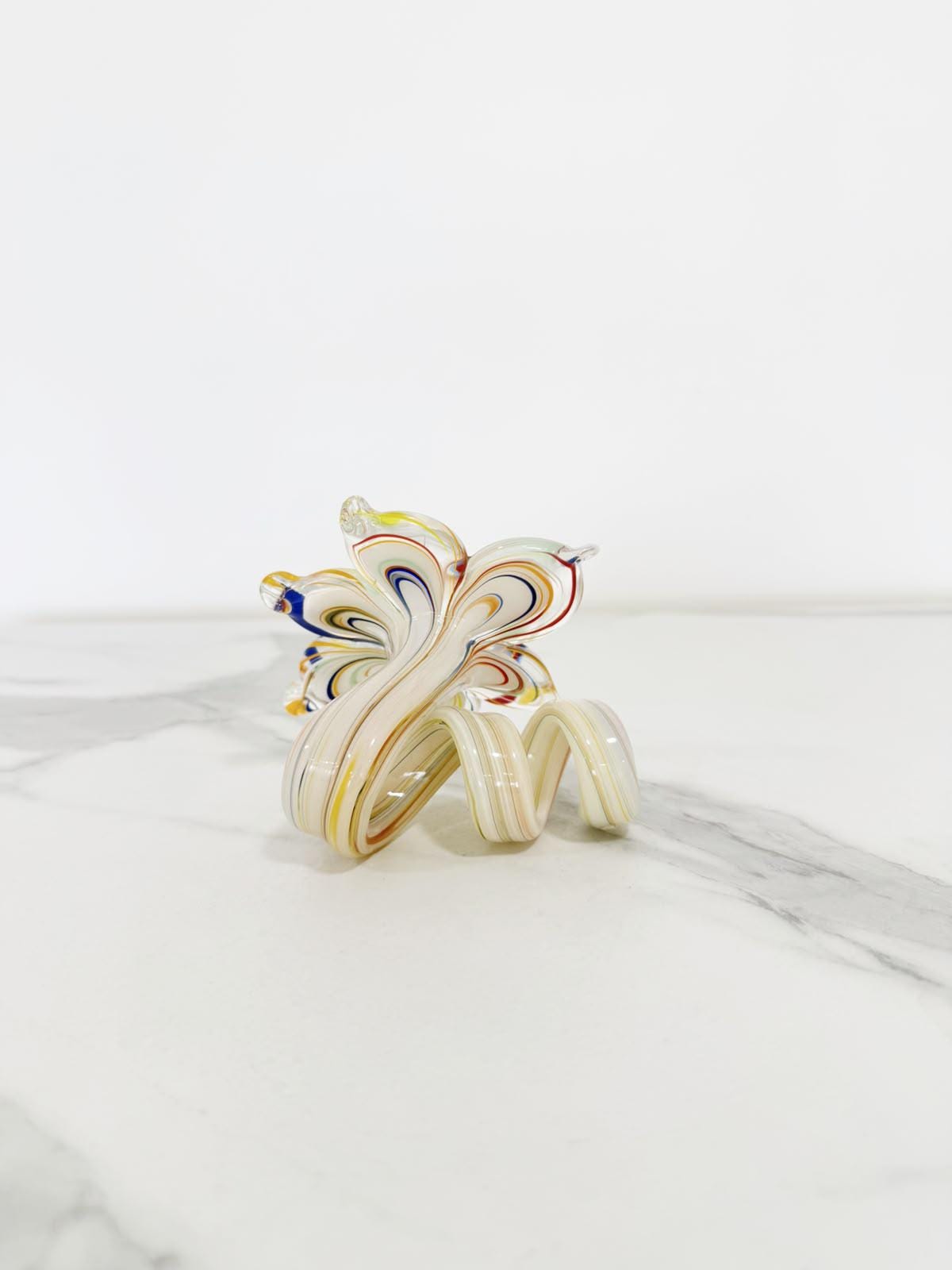 Murano Glass Flower Candle Holder | Certified Murano Glass | Made in Italy | Handmade | Collection 6 petali Mignon