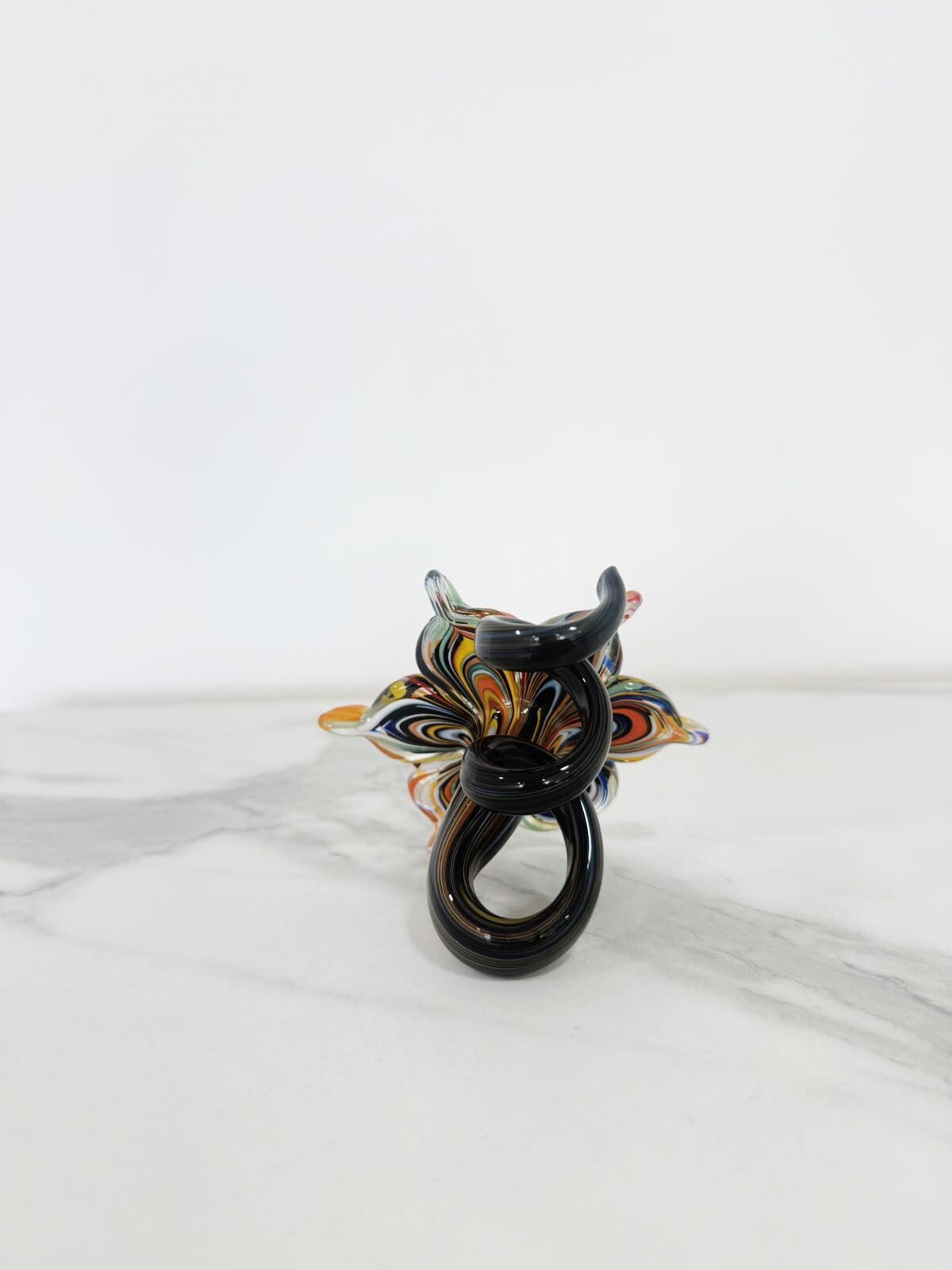 Murano Glass Flower Candle Holder | Certified Murano Glass | Made in Italy | Handmade | Collection 6 petali Mignon