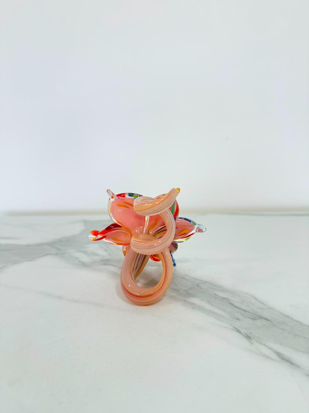 Murano Glass Flower Candle Holder | Certified Murano Glass | Made in Italy | Handmade | Collection 6 petali Mignon
