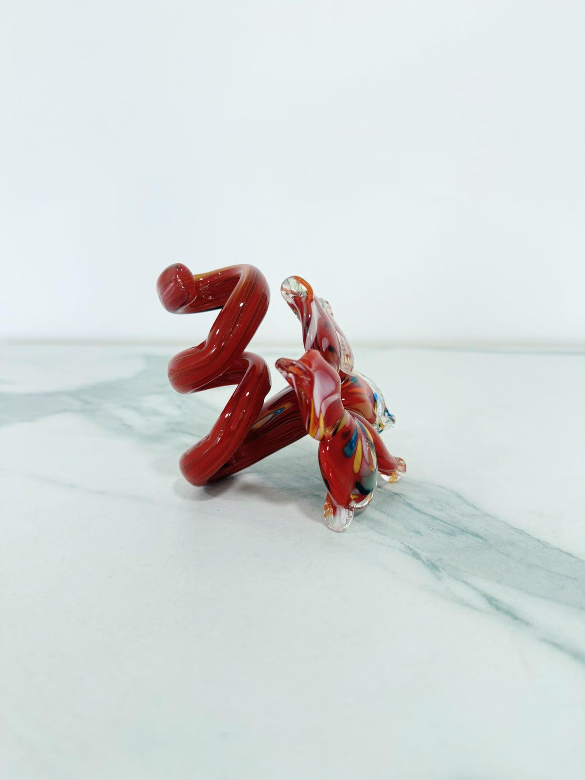 Murano Glass Flower Candle Holder | Certified Murano Glass | Made in Italy | Handmade | Collection 6 petali Mignon