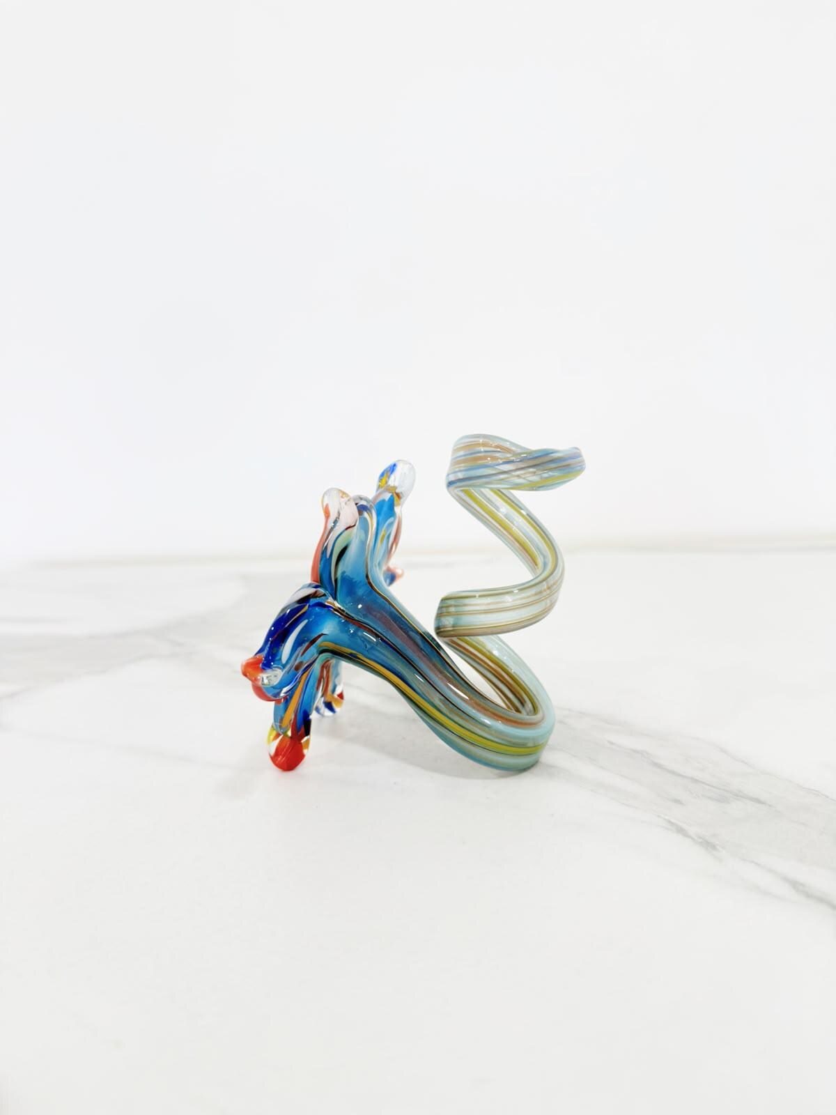 Murano Glass Flower Candle Holder | Certified Murano Glass | Made in Italy | Handmade | Collection 6 petali Mignon