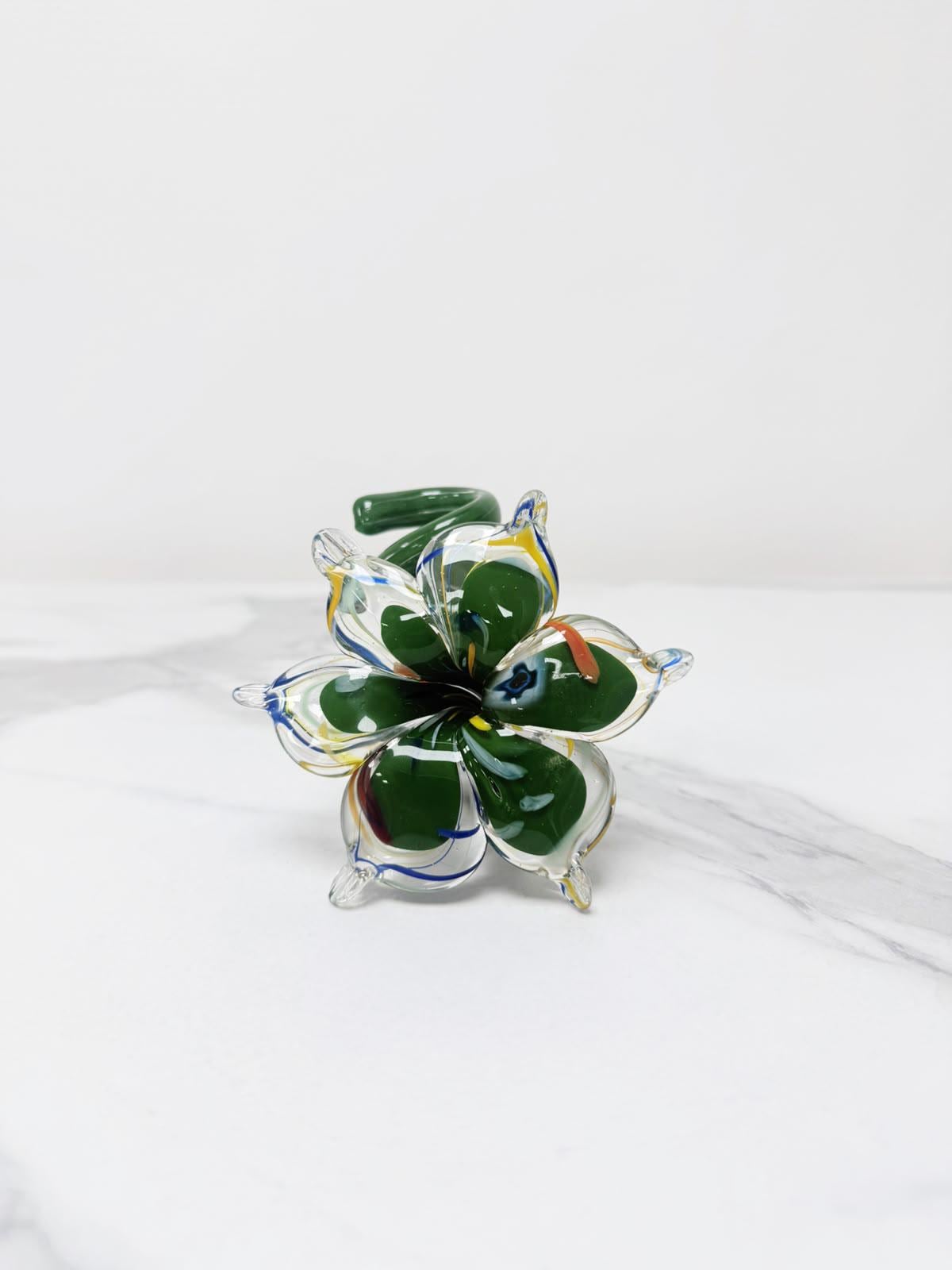 Murano Glass Flower Candle Holder | Certified Murano Glass | Made in Italy | Handmade | Collection 6 petali Mignon